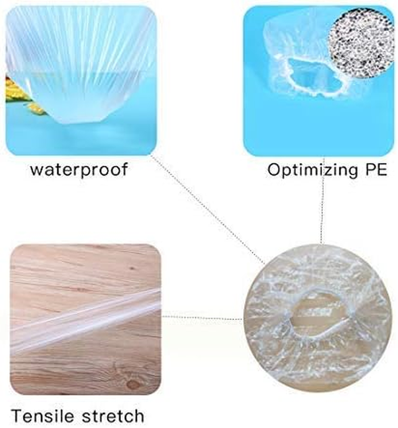 Eamaze Disposable Shower Cap (Transparent Colour, Free Size) - Pack of 100 image number 3