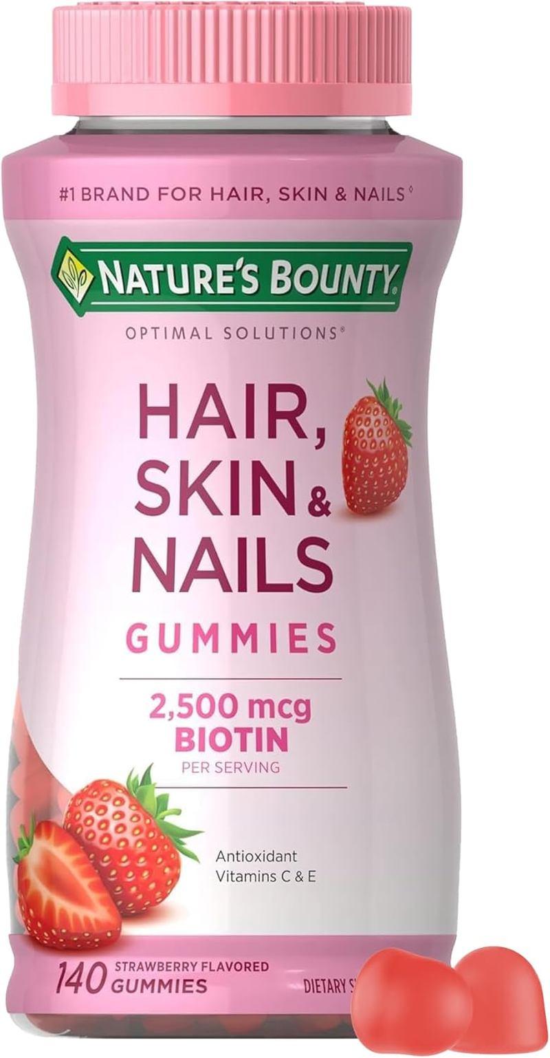 Nature'S Bounty Optimal Solutions Hair, Skin, Nails, 140 Gummies image number 1
