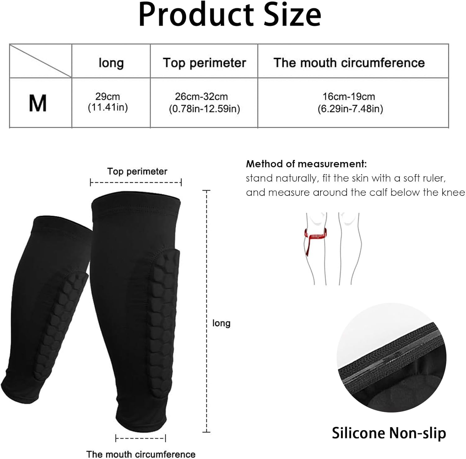 Tuoyi 2 Pieces Soccer Shin Guards, Flexible Shin Guards Soccer Youth & Adults, Lightweight & Comfortable image number 5