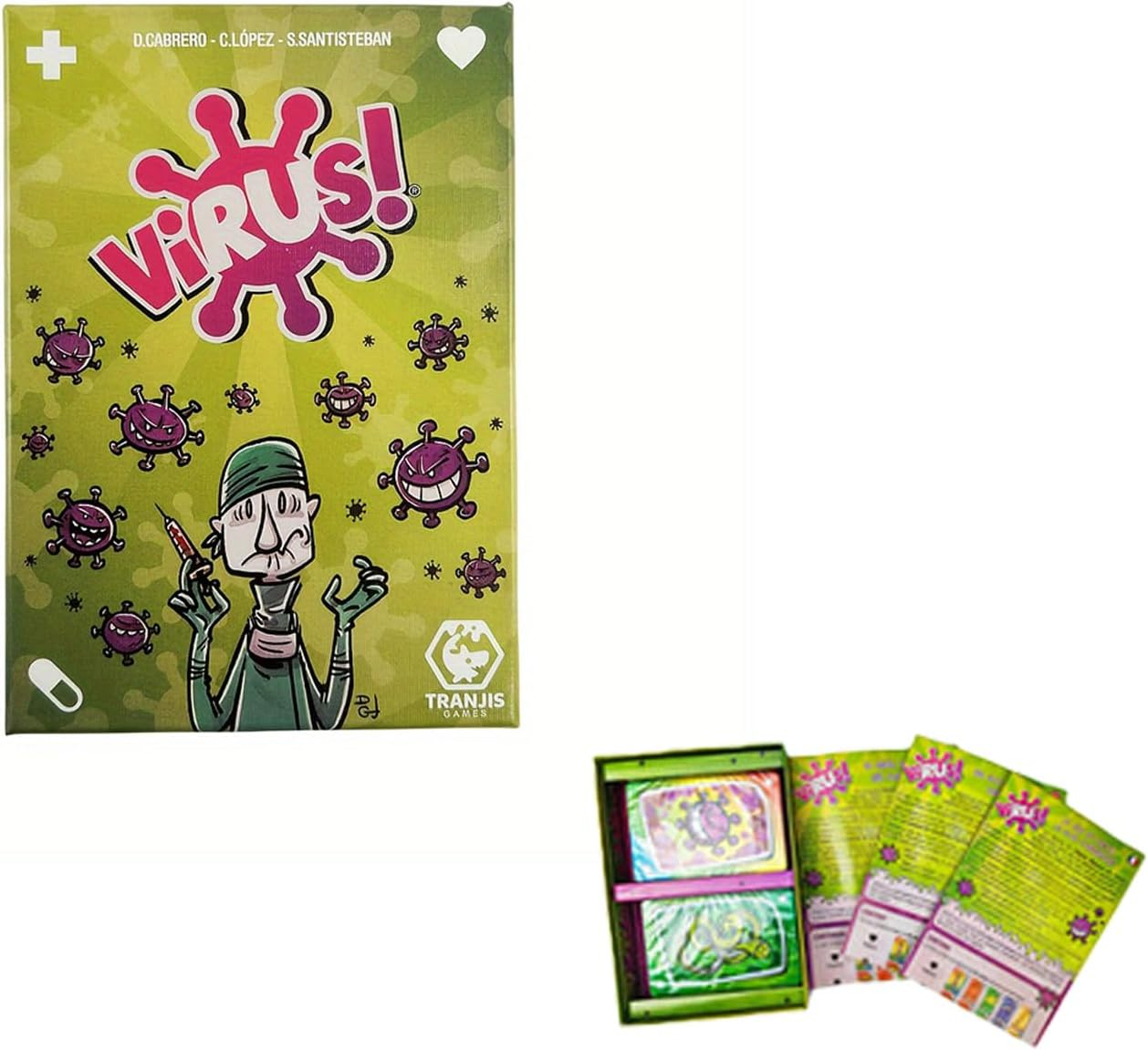 Virus! Card Game - Board Game for 2-6 Players | Isolate Healthy Organs & Stop Virus Outbreak | Competitive Strategy Cards Board Game