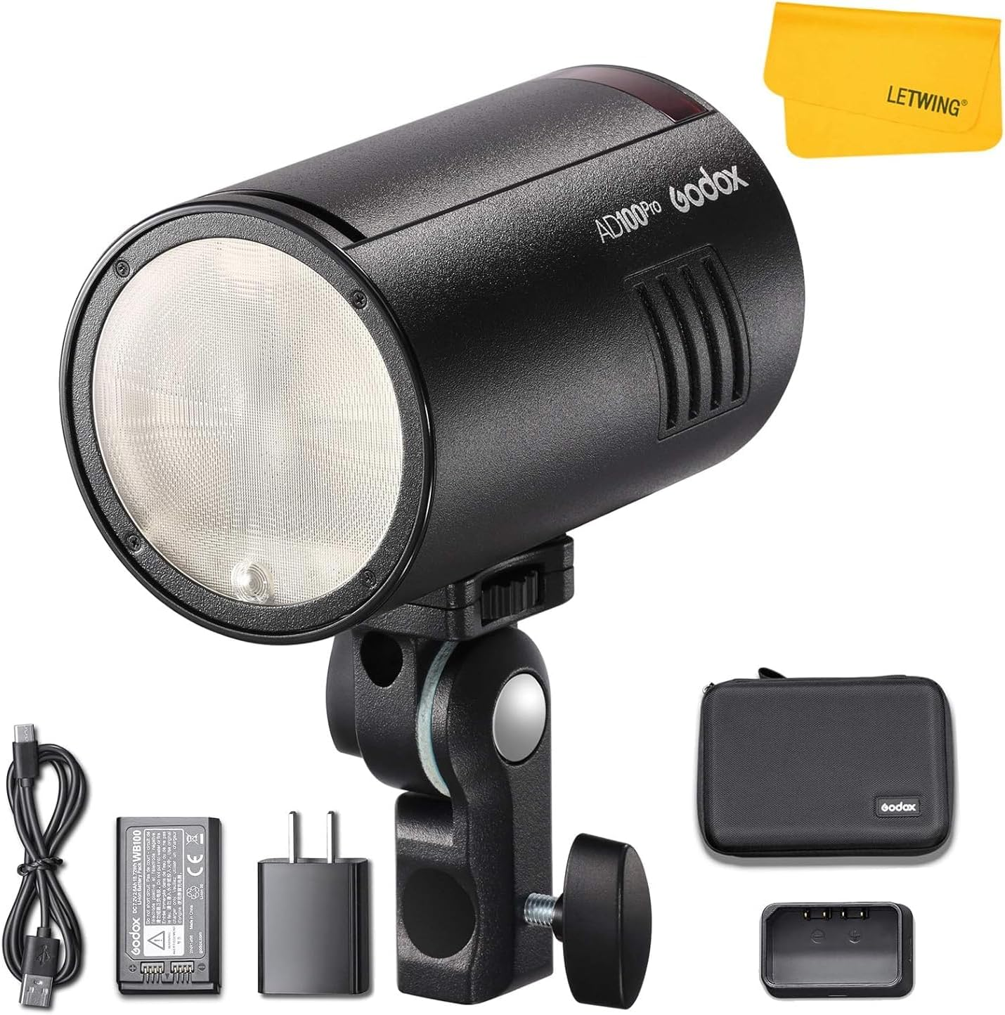 Godox AD100 Pro Ad100Pro 100W TTL Pocket Flash, 2.4G Wireless, 2600Mah Battery, Compatible with Nikon, Canon, Sony, Fujifilm, Olympus, Panasonic, Pentax Cameras image number 2