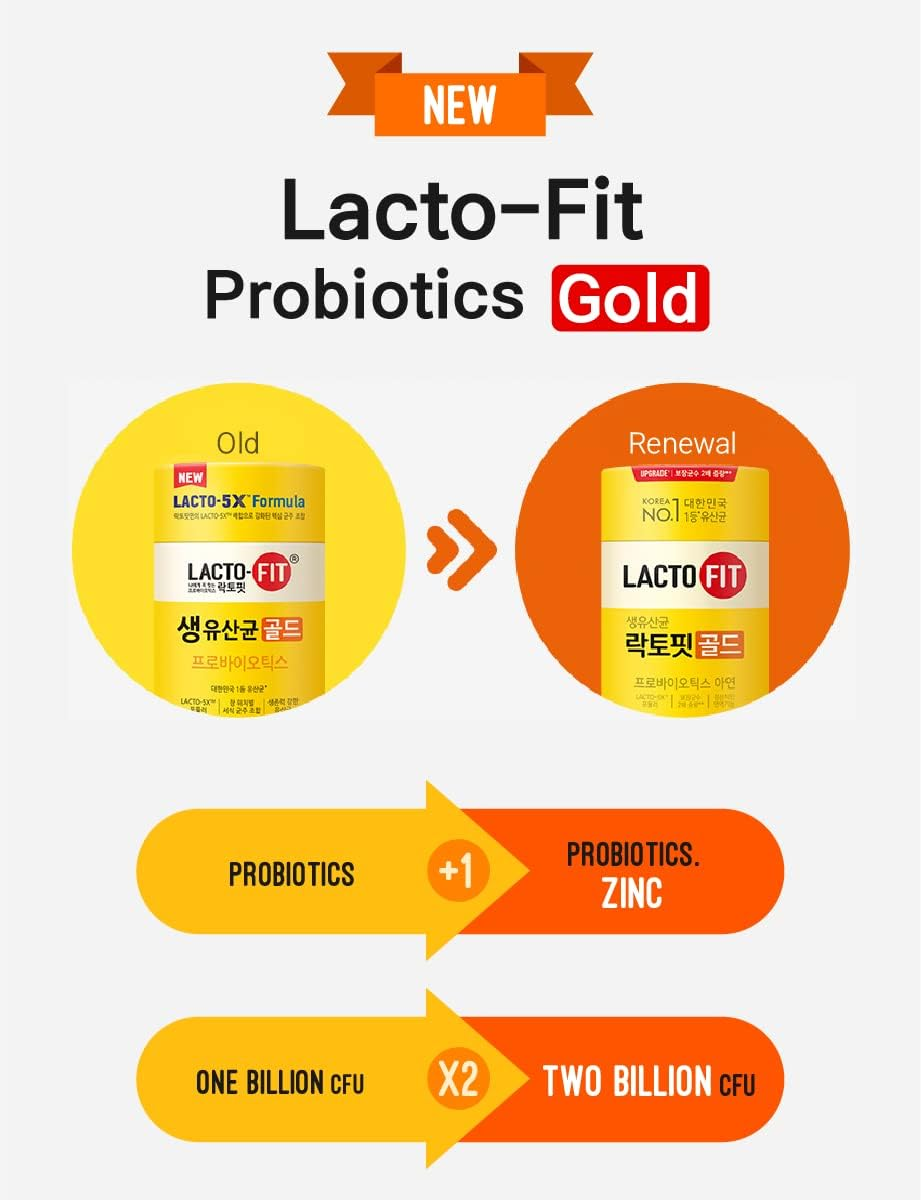 FARMER QUEEN [CKD] Lacto-Fit Gold 3 Pack (2,000Mg X 150 Sticks) Synbiotics Good for Gut Health 1Billion CFU Probiotics & Prebiotics Supplement