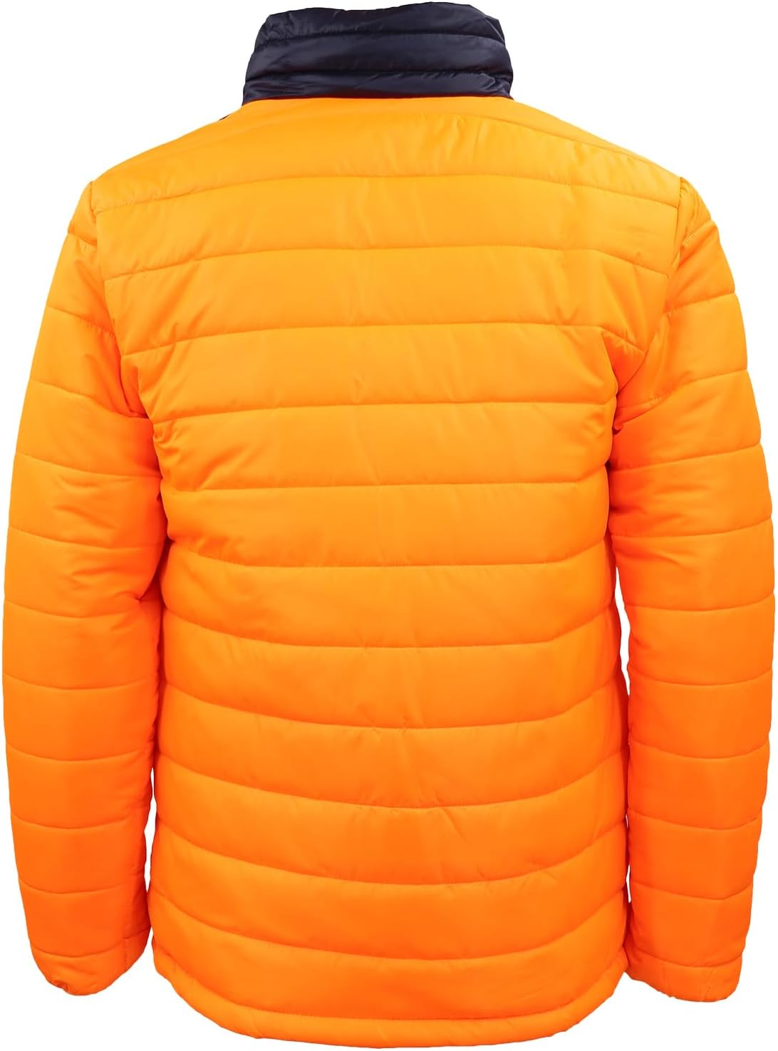 Zmart Australia HI VIS Puffer Safety Jumper Full Zip Padded Jacket Zip Pocket Workwear Sweater image number 3
