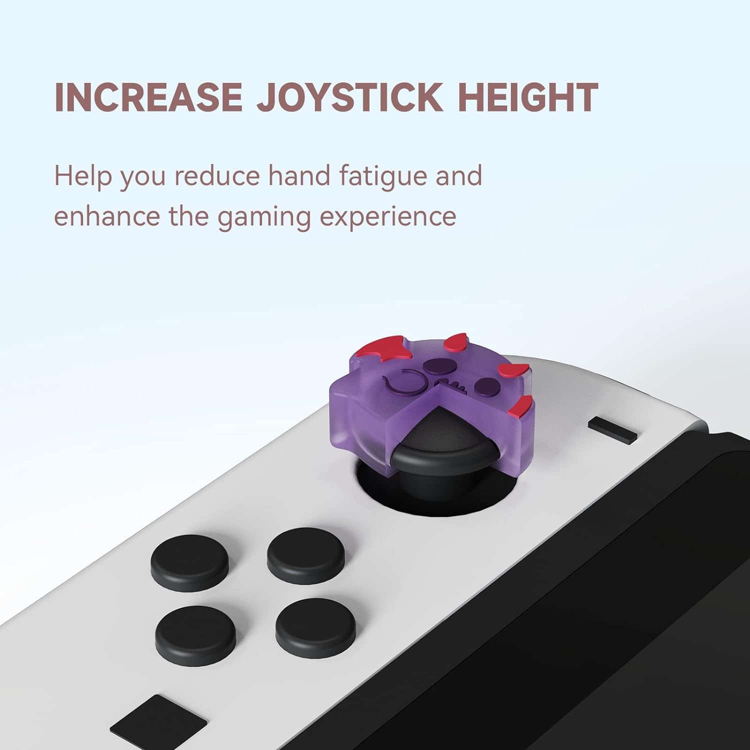 Geekshare Luminous Ghost Thumb Grip Caps, Soft Silicone Joystick Cover Compatible with Switch/Oled/Switch Lite,4Pcs image number 2