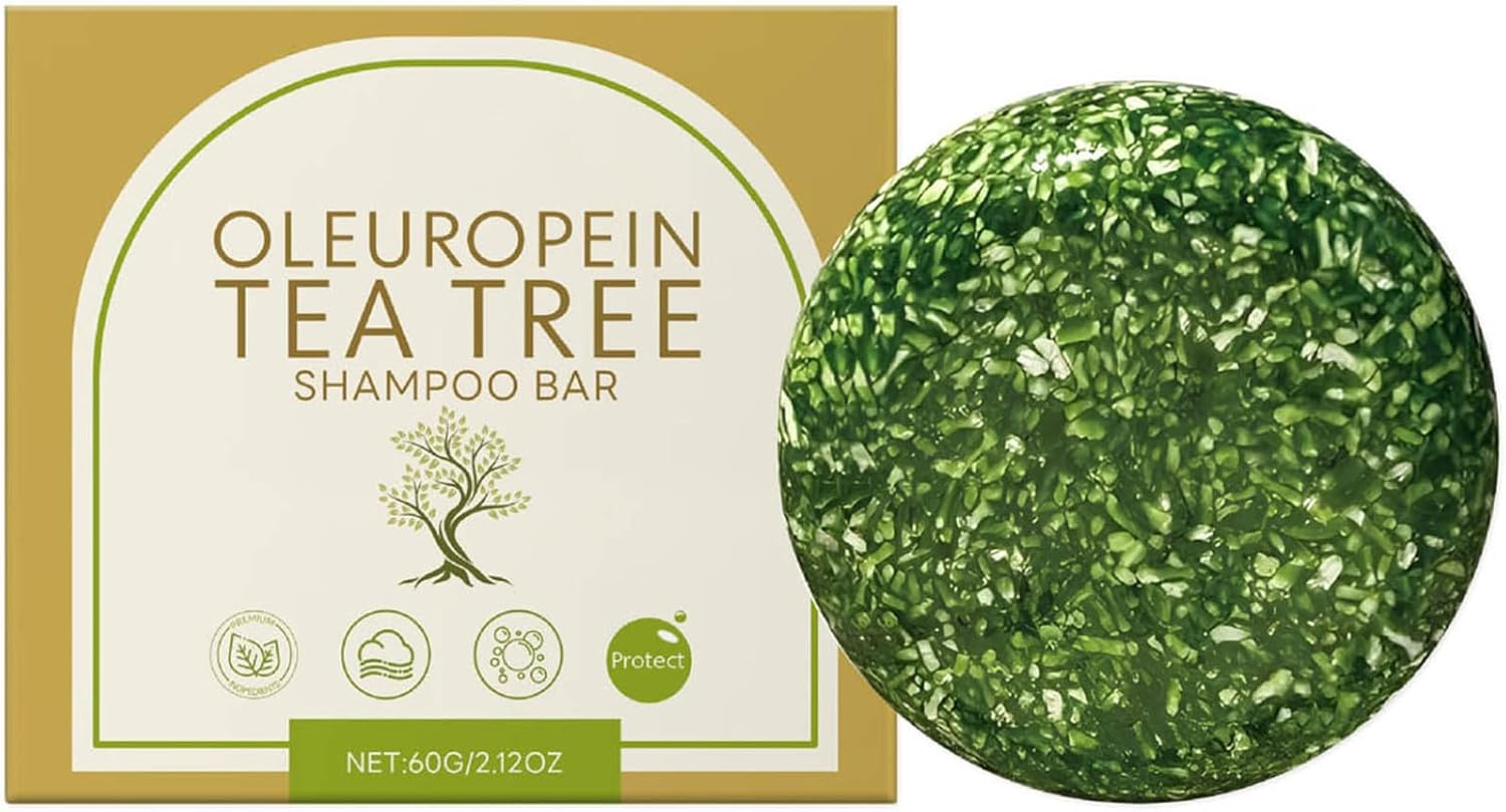 Loodgao Moisturizing Shampoo Bar for Dry Hair - Tea Tree Oil Infused Hydrating Cleanse & Scalp Refresh Green One Size