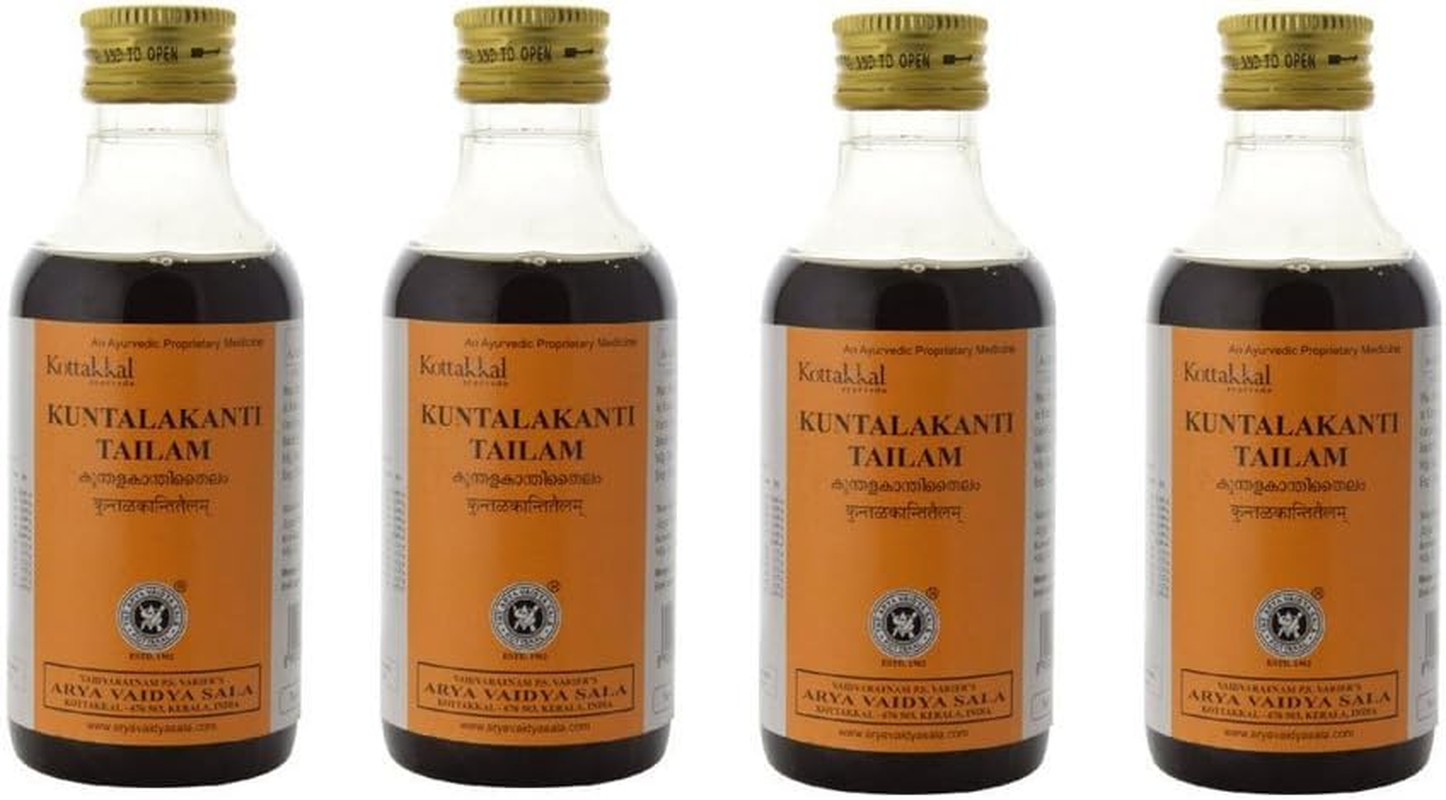 Kottakkal Arya Vaidya Sala Kunthalakanthi Tailam -200Ml (Pack of 4)