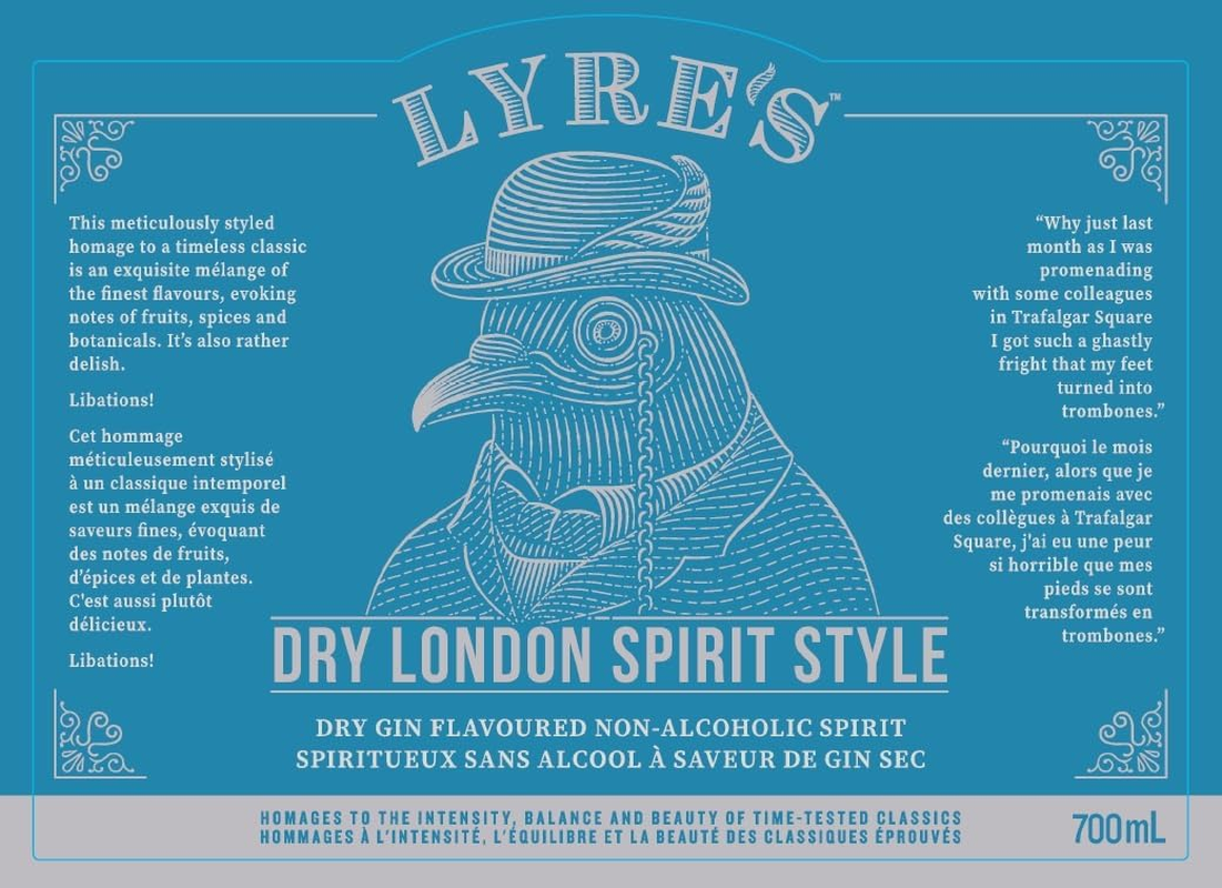 Lyre'S Dry London Non-Alcoholic Spirit - Gin Style | Award Winning | 700Ml