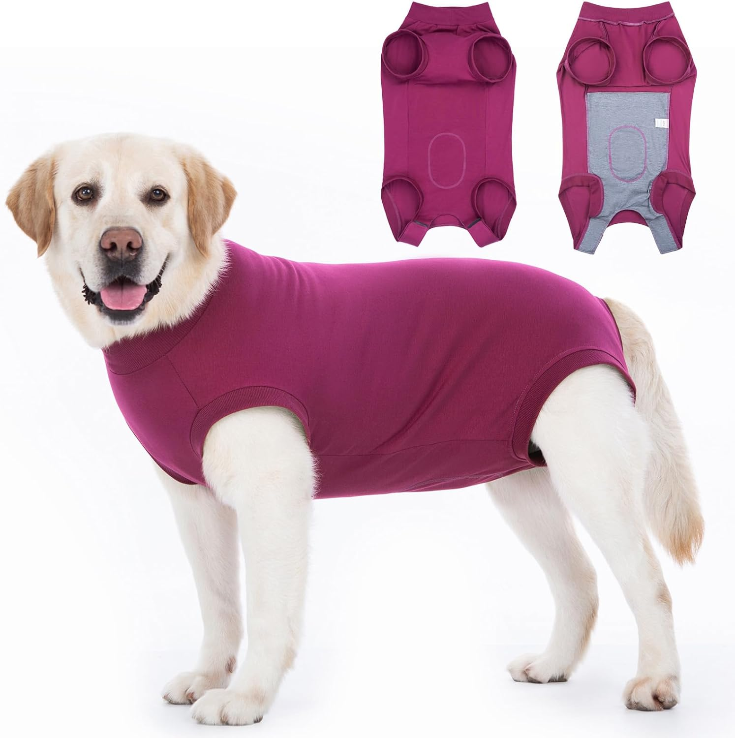 Axcimond Dog Body after Surgery Leak Protection Dog Surgery Body Dog Castration Male Medical Pet Shirt Dog Onesie Wound Protection Suits for Dogs with Velcro Fastening Alternatives to Cone And