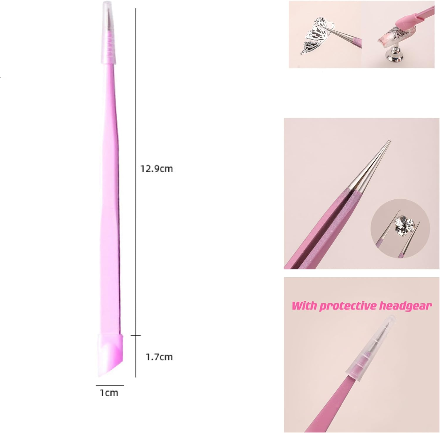 Dedyel Small Daisy Little Wild Flower Nail Stickers 5D Embossed Wildflower Nail Stickers Spring Summer Red Yellow Blue White Flower Design Nail Art Decoration for Women Girls Kids image number 3