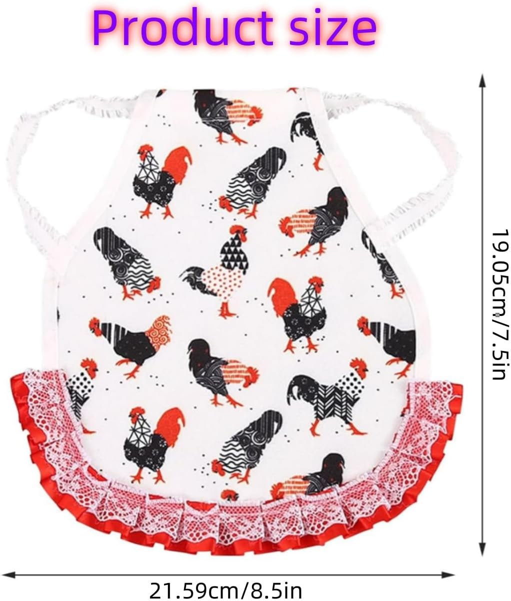 Chicken Saddles Hen Apron with Elastic Strap,2Pcs Standard Chicken Saddle Hen Apron with Elastic Straps Back Wing Protector, Chicken Saddle for Hens,Chicken Saddle Hen Aprons Jacket Straps Hen Apron image number 1