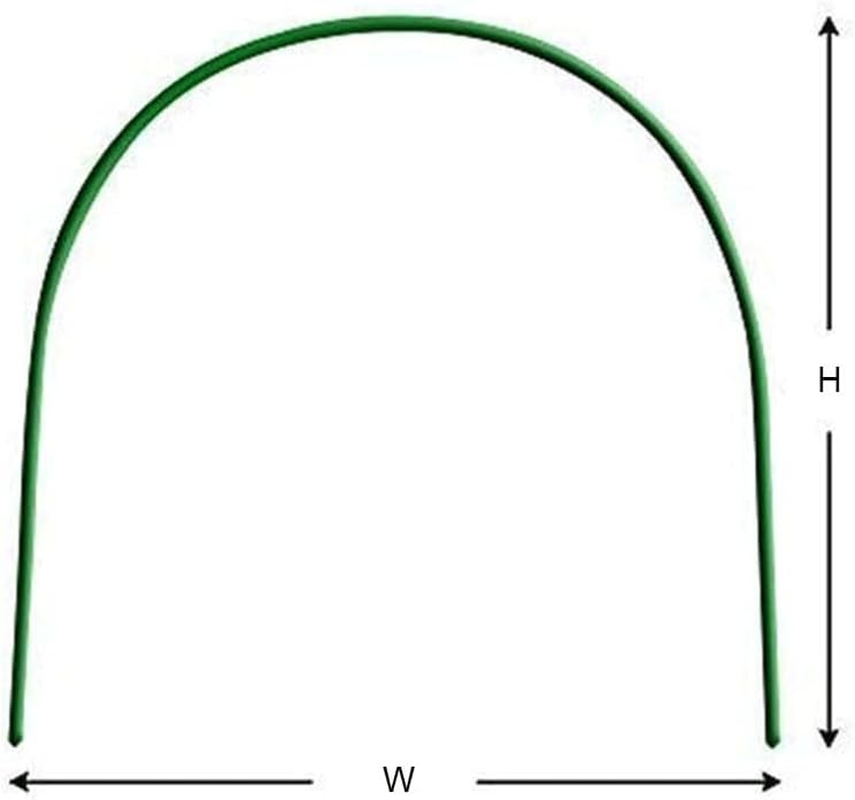 6PCS Gardening Planting Tunnel Hoop Support Hoops Plant Holder Tools, for Garden Agricultural Greenhouse Beds Supports Supplies(W108Xh60Cm) image number 1