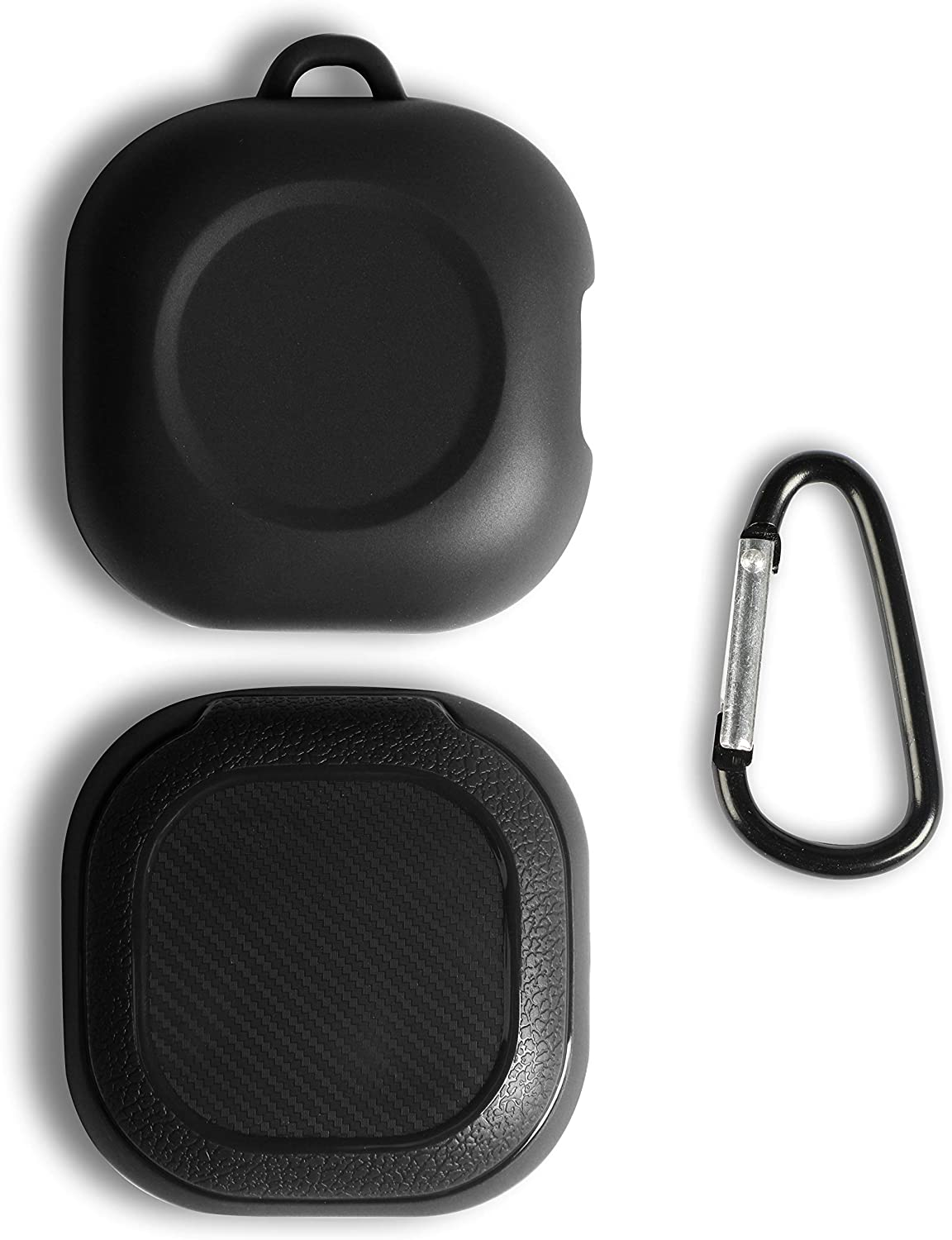 Shock-Proof Rugged Protective Case Compatible with Galaxy Buds 2 Pro(2022)/Galaxy Buds 2/Buds Pro(2021)/Galaxy Buds Live(2020) (Black)