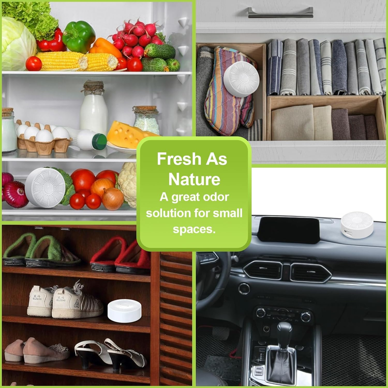 Mini Ozone Generator Air Purifier -USB Charging Refrigerator Deodorizer,Fridge Deodorizer,Perfect for Odor Elimination in Small Spaces Beats Baking Soda and Bamboo Charcoal Air Purifying Bags image number 1