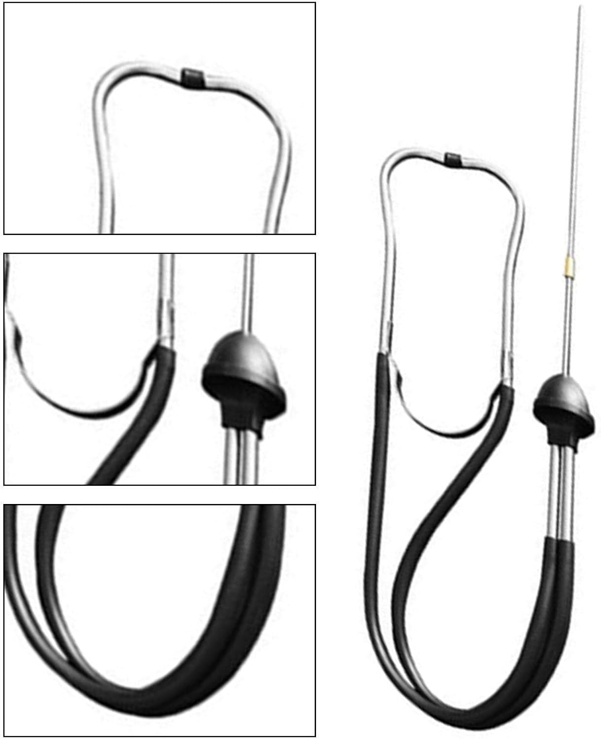 Car Engine Stethoscope | Noise Checking Vehicle Tools - Diagnostic Detector Tool Compatible with Automotive, Car, Lawnmower, Small & Big Internal/External image number 6