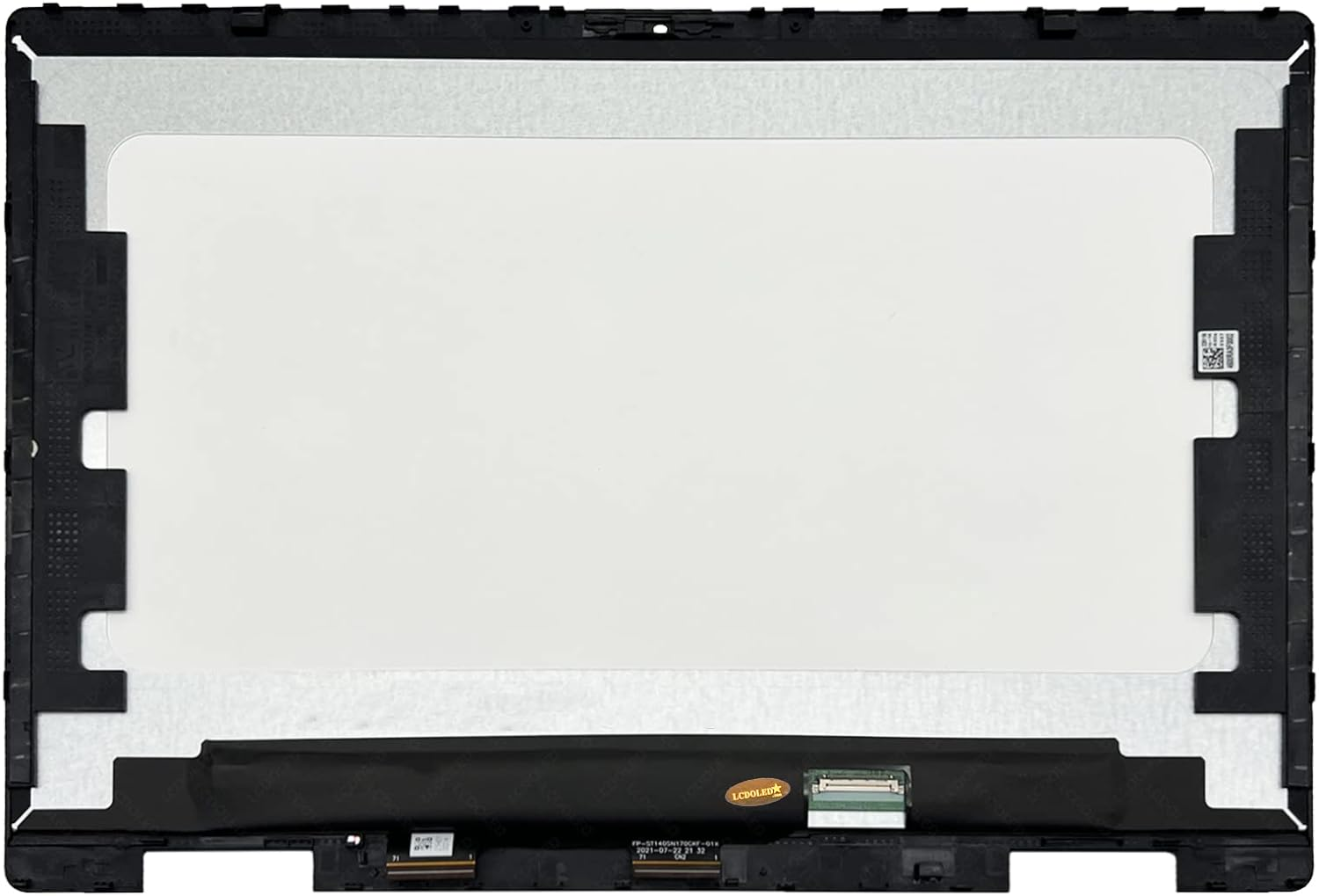 LCDOLED Replacement for HP Pavilion X360 14-Ek 14-Ek0097Nr 14-Ek0013Dx 14-Ek0023Dx 14-Ek0033Dx 14.0 Inches FHD 1920X1080 IPS LCD Display Touch Screen Digitizer Assembly with Bezel image number 1
