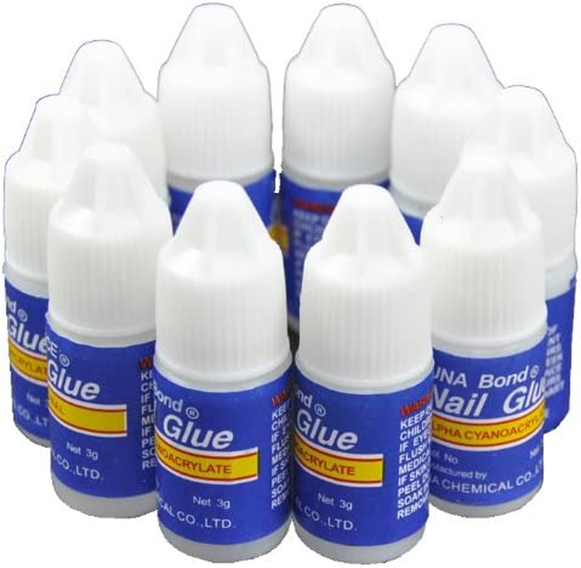 Beauties Factory 10Pcs X 3G Nail Glue Acrylic UV Gel Nail Art Use 3 Gram Each Nail Art Design image number 1