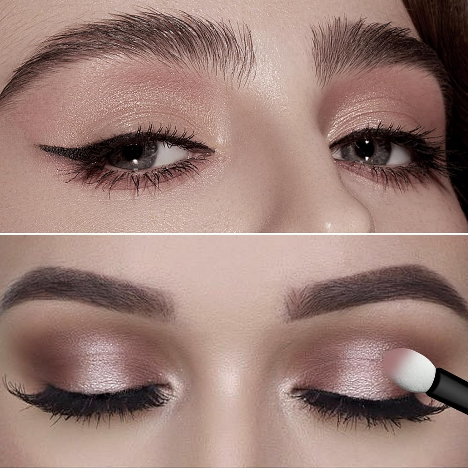 Eyeshadow Applicators Sponge Tip,120 Pcs Small Disposable Eye Shadow Applicators Sticks Double Sided 1.57Inch Portable Travel Mini Eye Makeup Brushes Short Eyeshadow Brushs for Makeup,Nail Art image number 5