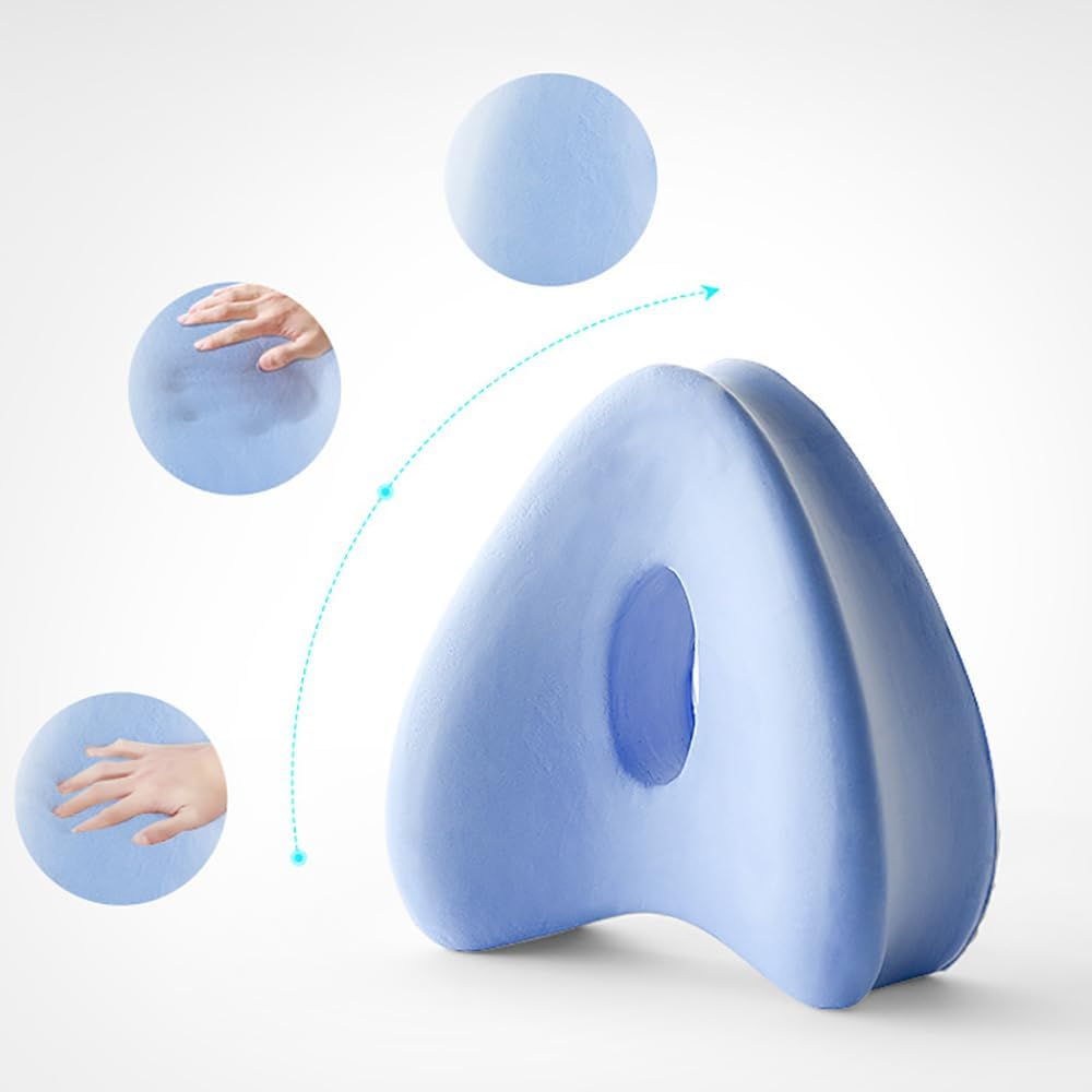 Smoothspine Alignment Pillow,Leg Pillows for Side Sleepers for Relieving Leg, Hip Pain & Sciatica,Improve Leg Shape and Enjoy Quality Sleep,Blue image number 6