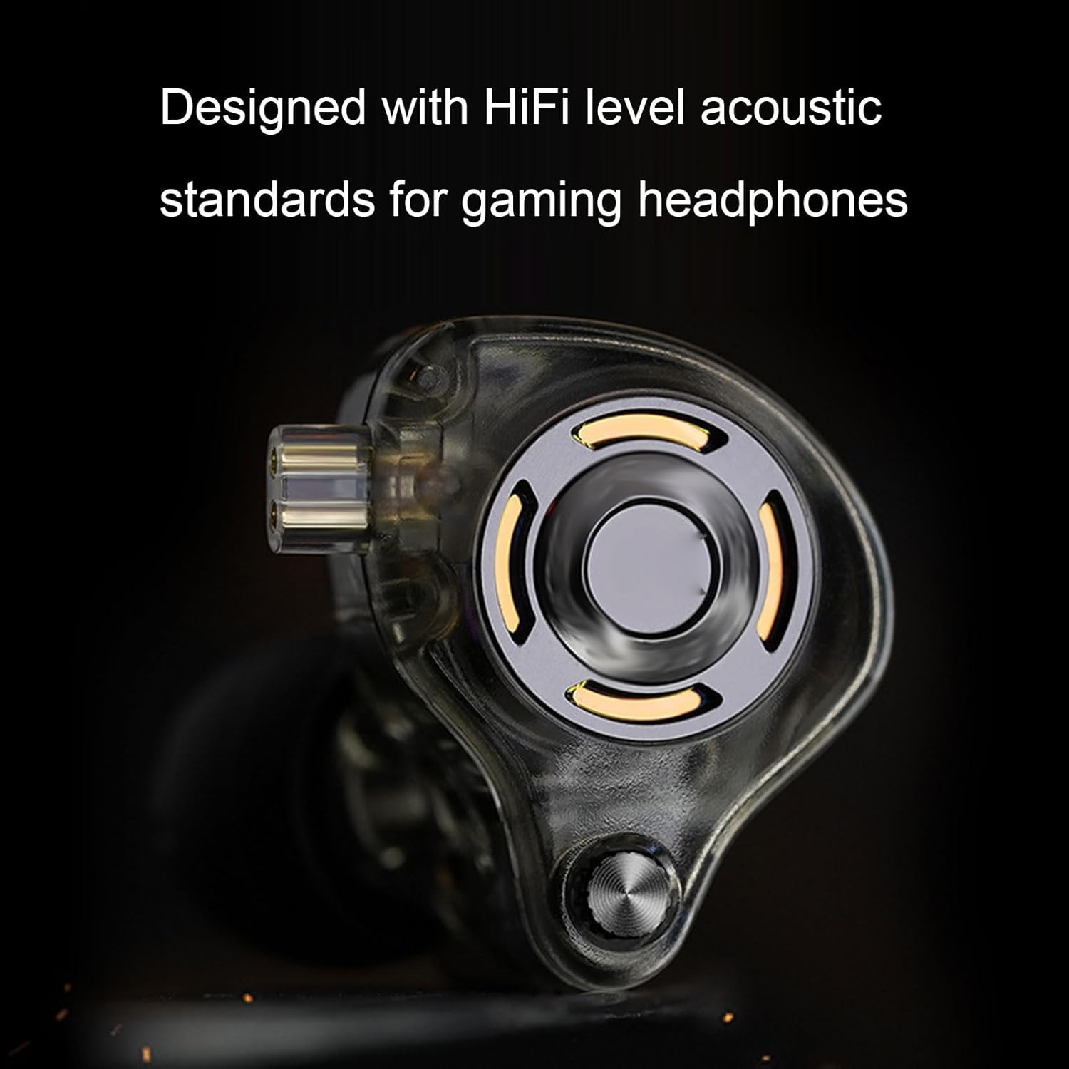 GOWENIC Wired Earbuds, 3.5MM Interface, Silver Plated Double Pin Cable, Immersive Sound, 25Db Noise Reduction, for Game Consoles, Pcs, Mobile Devices and Tablets image number 2