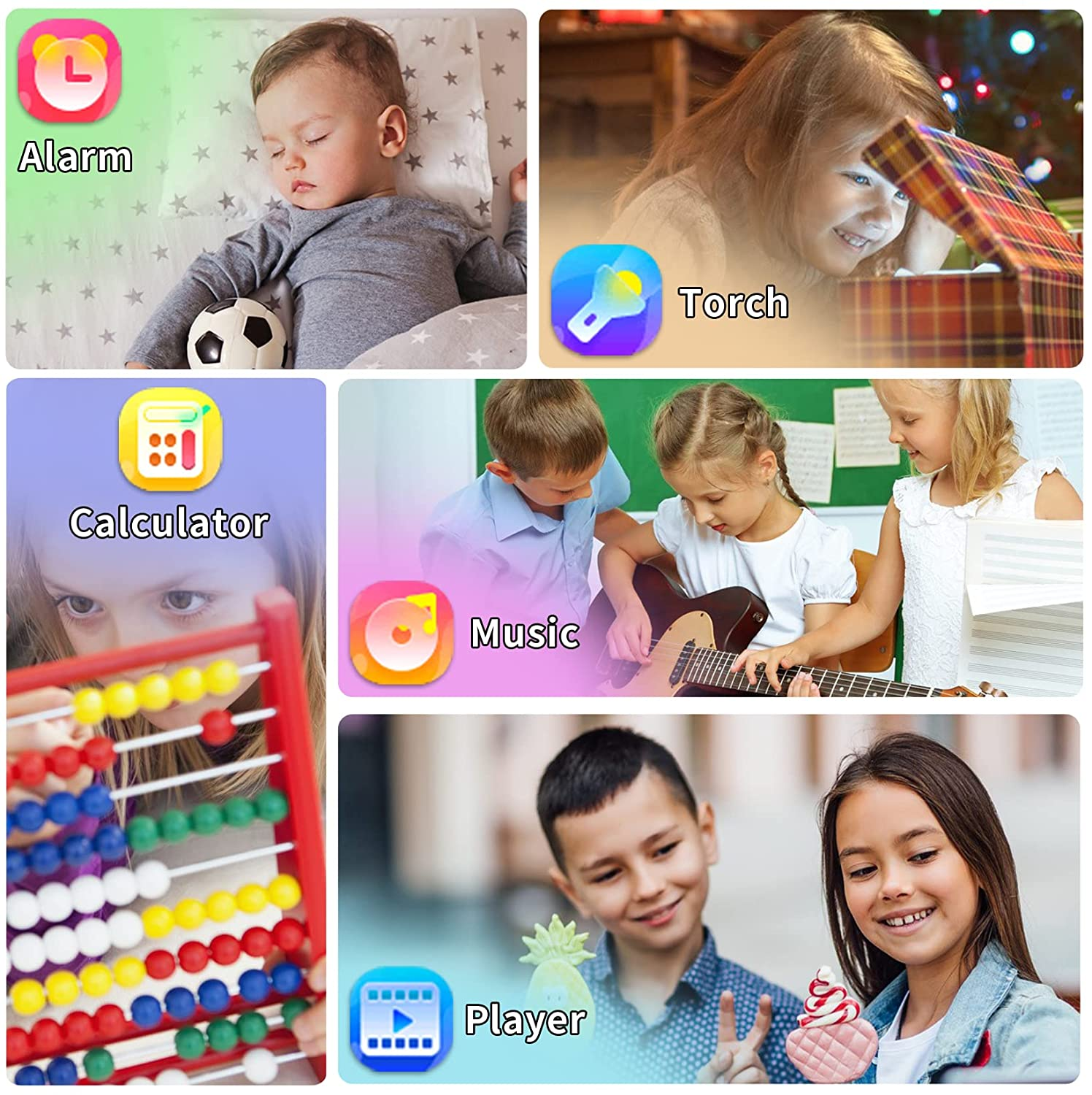 Phyulls Smart Watch for Kids with 39 Games Alarm Clock, Touchscreen, Calendaring Camera Music Player Time Display Video & Audio Recording, Toys for 3-12 Years Old Boys image number 1