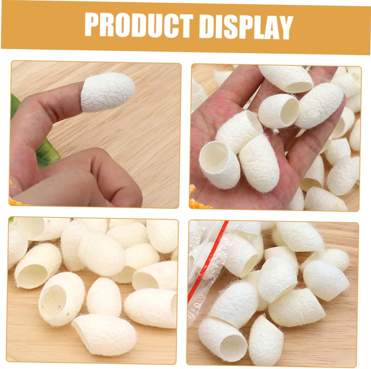 Healvian 20Pcs Silkworm Face Cleaning Supplies Exfoliating Balls Natural for Sensitive Skin image number 3