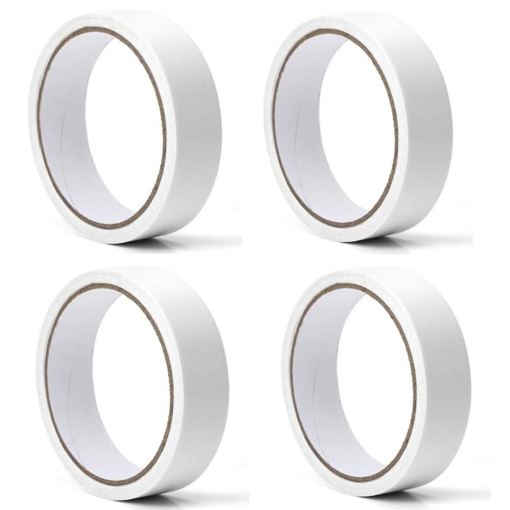 Jindizi 4 Rolls 12Mm Double Sided Adhesive Tape for Arts and Crafts, DIY and Office - Quick and Easy to Use on Paper, Glass, Gift Packaging (30M) image number 3