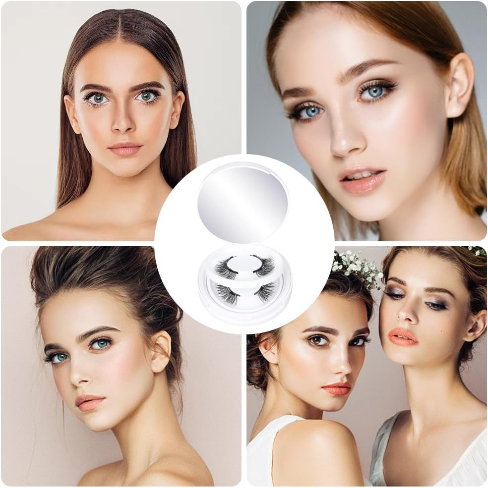 Reusable Magnetic Eyelashes Kit with Applicator - Magnetic Eyelashes Natural Look image number 2