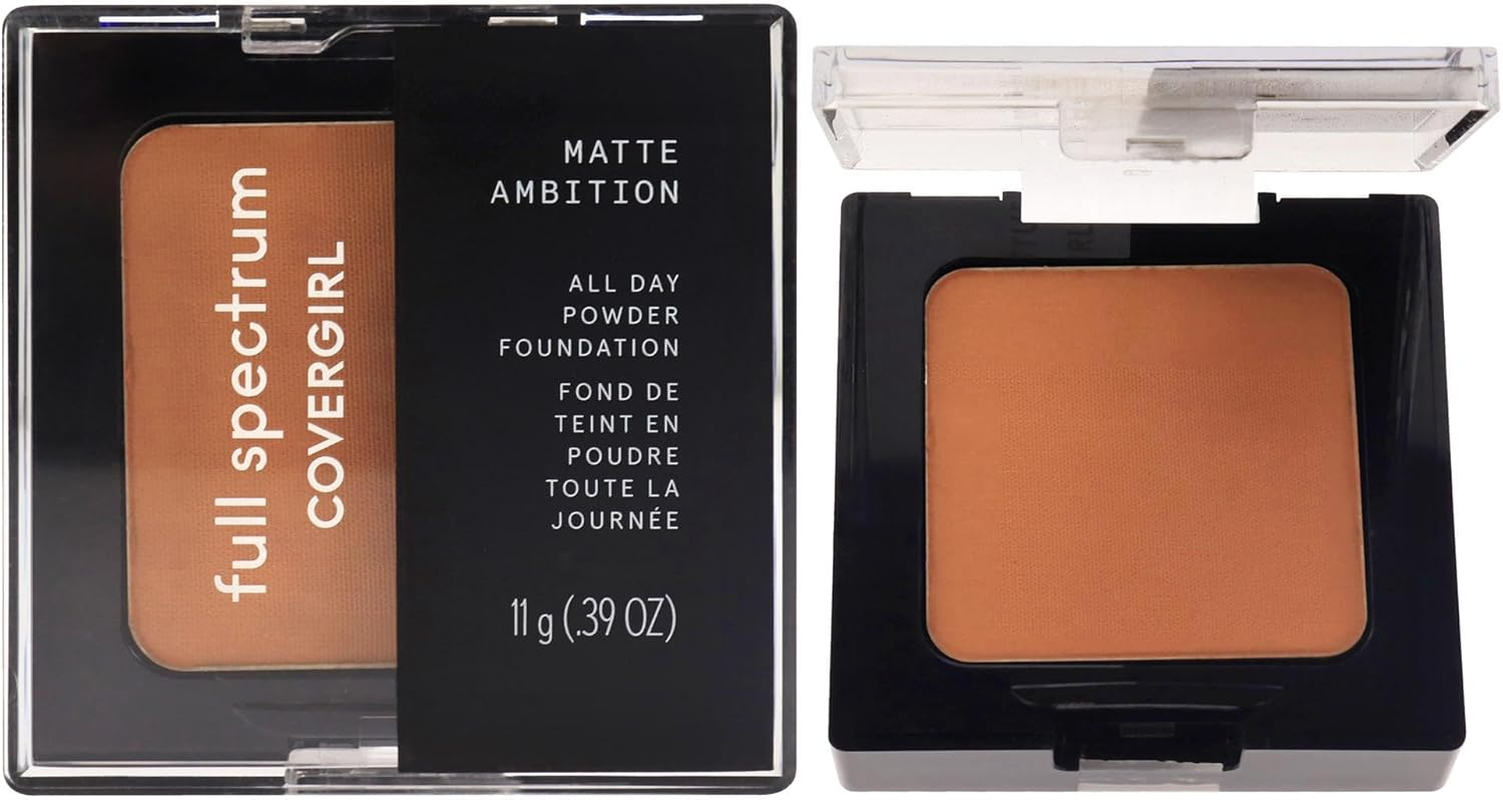 Covergirl Full Spectrum Matte Ambition All Day Powder Foundation - FS430 - Deep Cool 3 for Women 0.39 Oz Powder