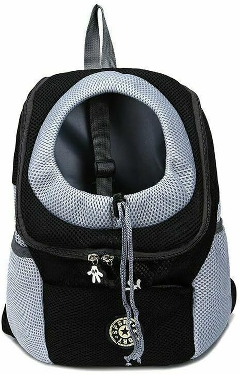 Puppy Mesh Pet Dog Carrier Backpack Front and Back Shoulder Bag, Versatile Design, Ideal for Travel and Outdoor