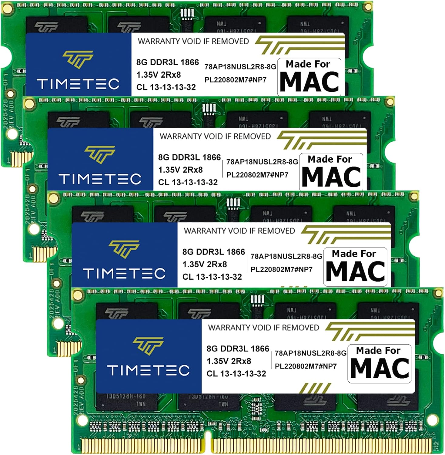 Timetec 8GB Compatible for Apple Late 2015 Imac (27-Inch W/Retina 5K Display) DDR3L 1867Mhz / 1866Mhz PC3L-14900 2Rx8 CL13 1.35V 204 Pin SODIMM Memory Module MAC RAM Upgrade for Imac 17,1 image number 1