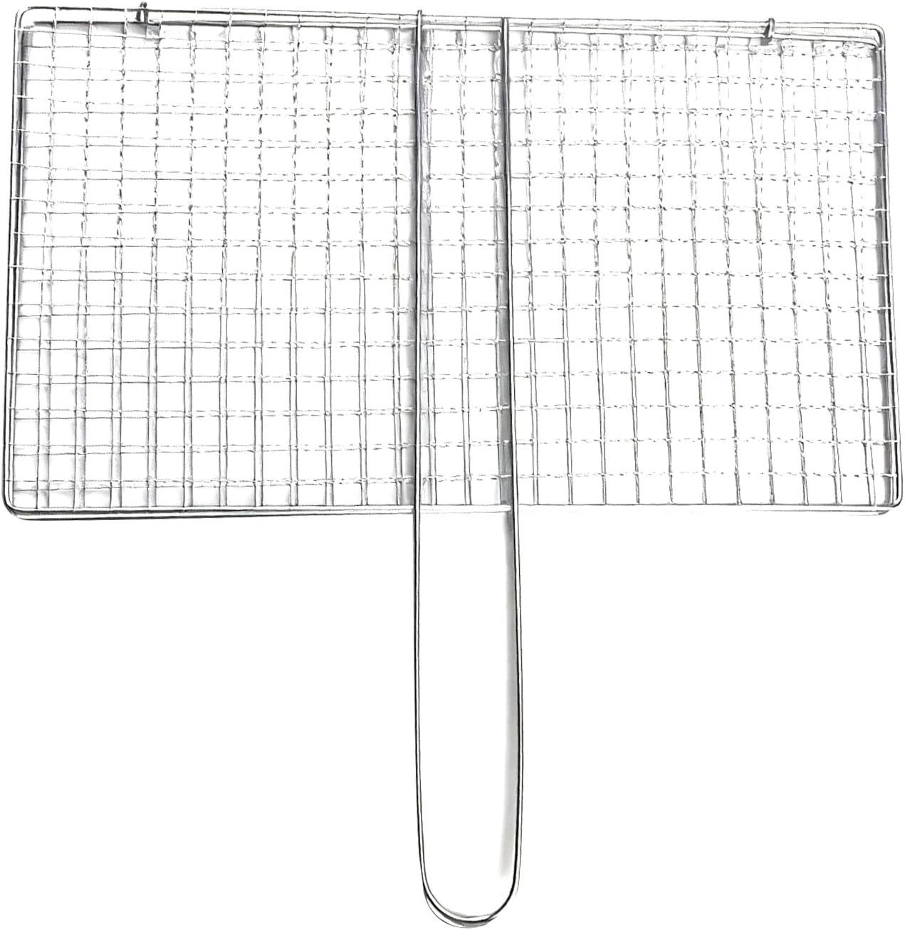 Fish Grill Basket - Stainless Steel BBQ Meat Clamp,Grill Basket for Steak Fish Chicken Meat Veggies Outdoor Camping Fishing Kitchen