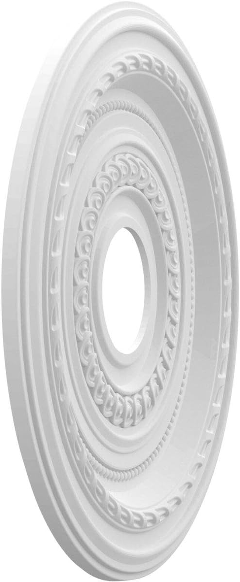 Ekena Millwork CMP16CO Cole Thermoformed PVC Ceiling Medallion (Fits Canopies up to 4 1/2"), 16" OD X 3 1/2" ID X 1" P image number 4