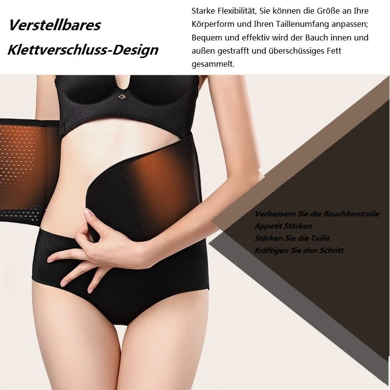 Abdominal Belt after Birth, Postpartum Belt for Women, Cesarean Section Belly Strap, Corset Abdominal Control Women'S Belly Band after Surgery (Black, One Size) image number 1