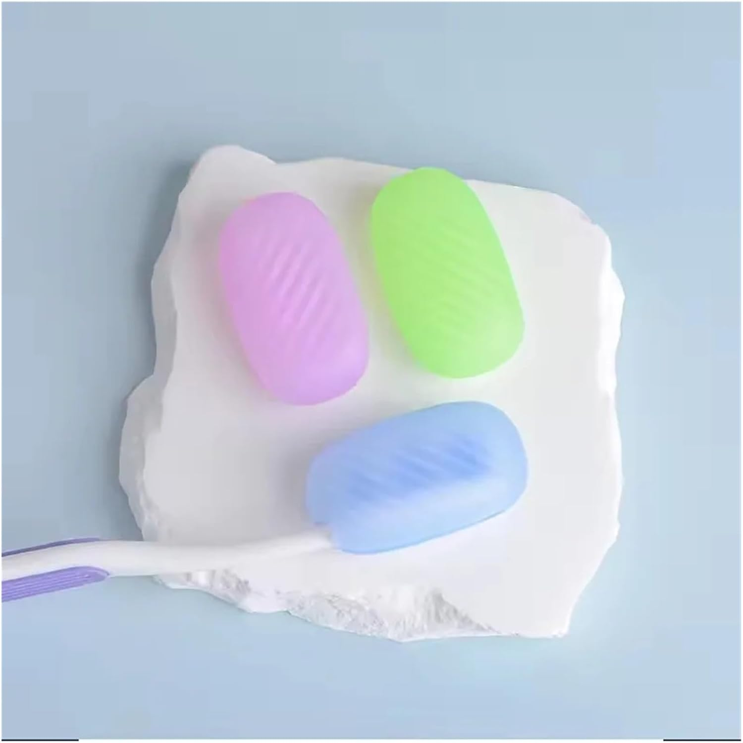 6 Pcs Toothbrush Covers &ndash; Antibacterial Toothbrush Caps for Travel, Silicone Toothbrush Protector for Electric