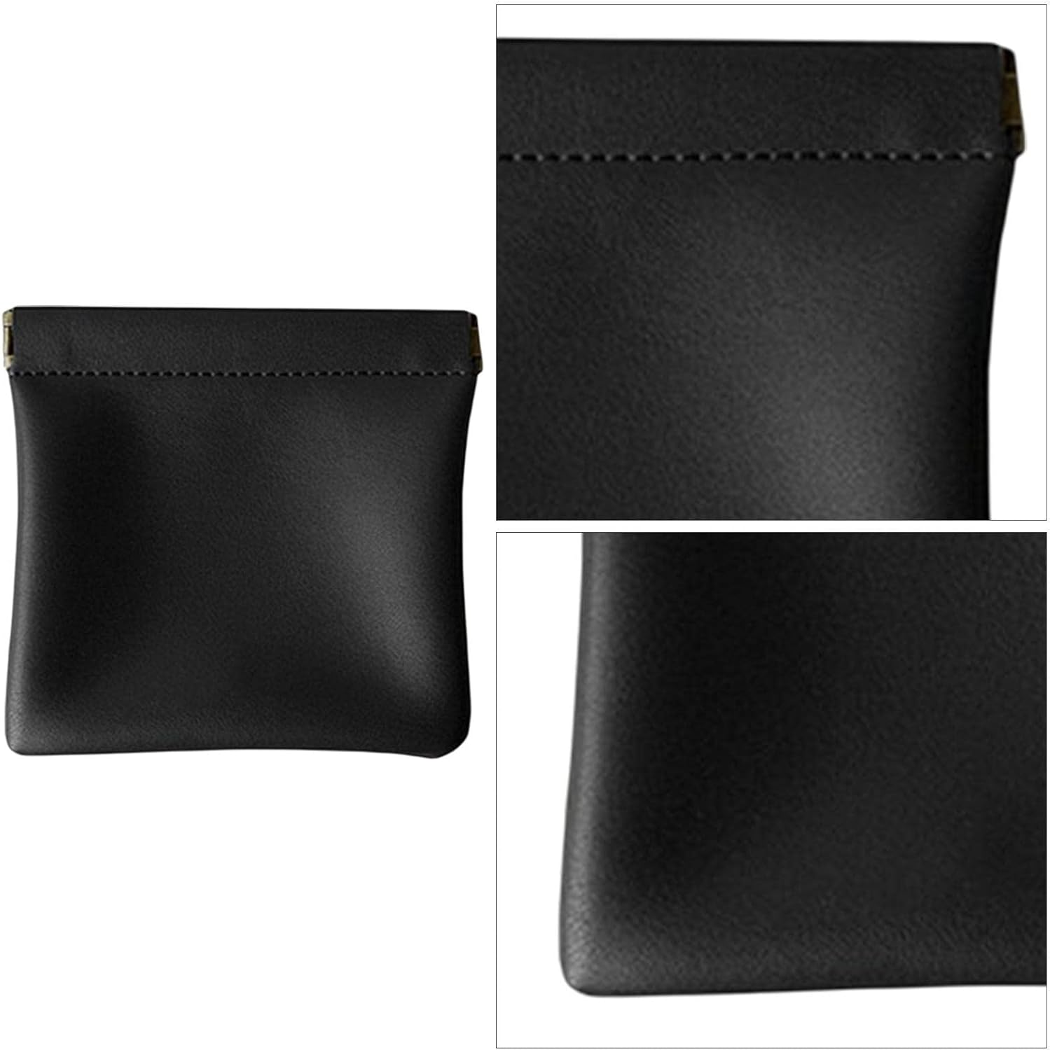 Cosmetic Bag Squeeze Top,Portable Makeup Pouches for Purse - No Zipper Portable Small Item Organizer Storage Bag for Women Girls Ladies Travel Yongbao image number 6