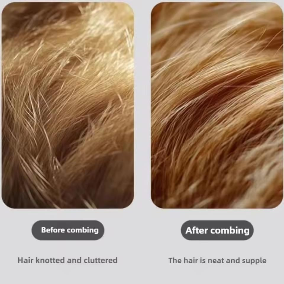 Ashintaranji Cat Grooming Brush,Pet Grooming Massage Comb for Matted Fur & Loose Hair, Dog Deshedding Brush, Quick Knot Remover with Stainless Steel Blade,One-Click Pet Hair Remover for Dogs & Cats image number 5