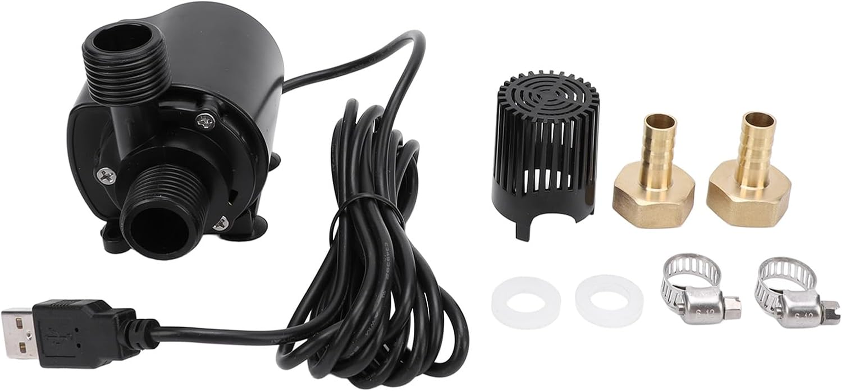 A Q U a S T R E a M, Submersible Water Pump, DC 5V 4W Ultra Quiet USB Pump with 500L/H Flow Rate, 180Cm Lift, for Aquariums, Fountains and Hydroponic Systems image number 4