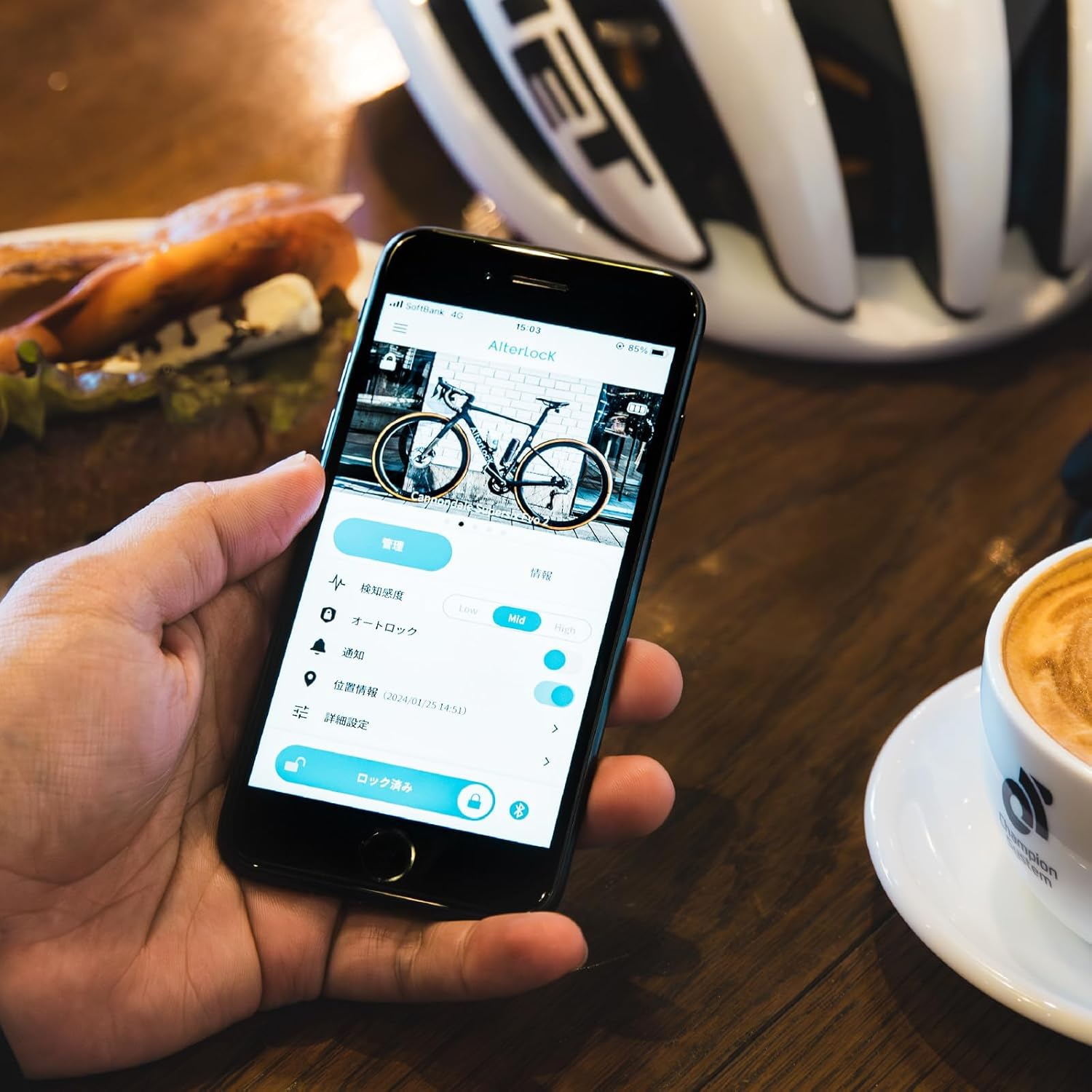 Alterlock Gen3 Anti-Theft Alarm Gps/Wi-Fi Tracking Device Bluetooth/Lte-M Communication | App-Connected Bicycle Motorcycle Vehicle|Compact and Lightweight Long Run Time Waterproof Dustproof IP66 image number 6