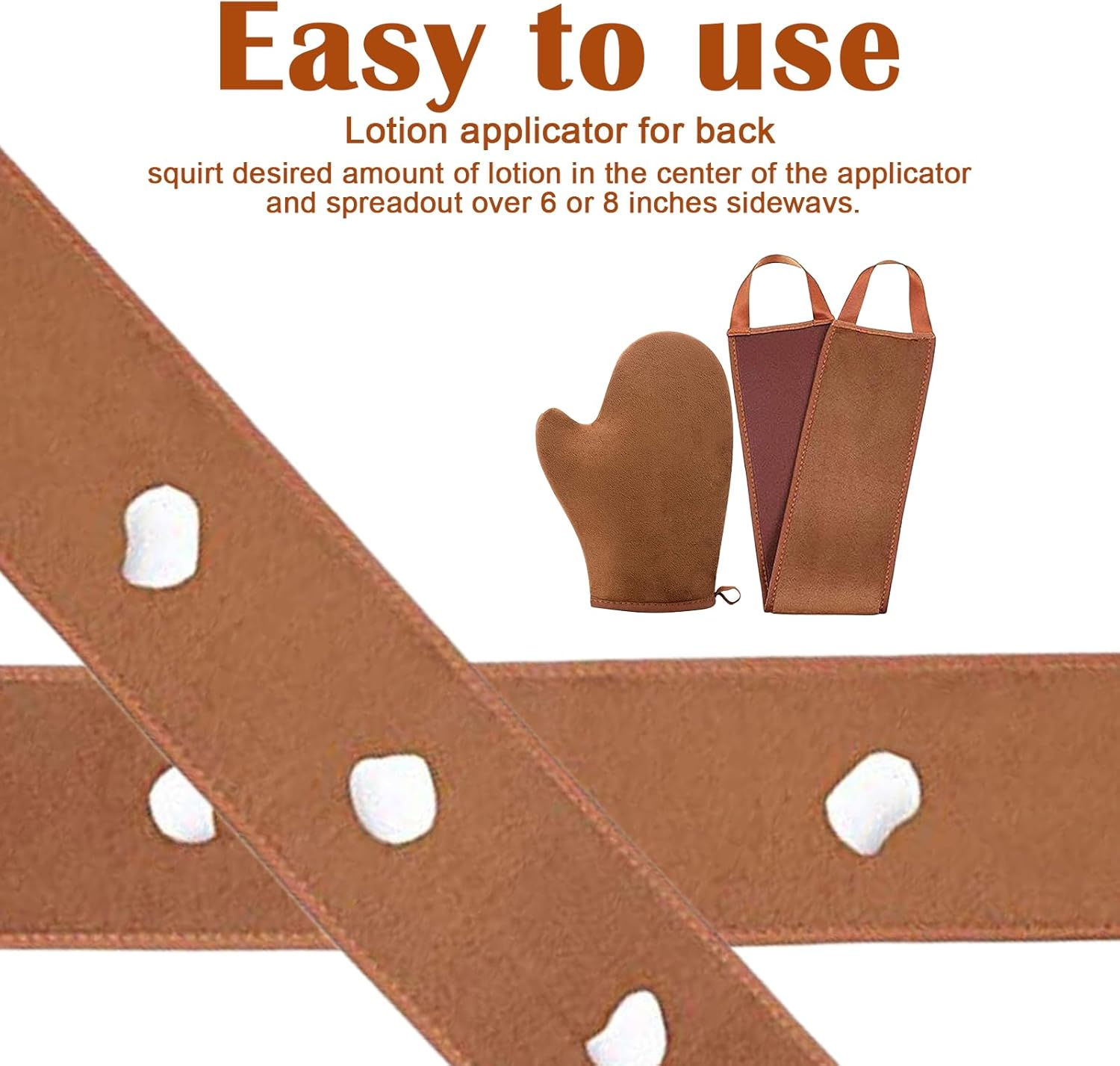 2 in 1 Tanning Mitt, Self Tanning Applicator, Self Tan Mitt, Ultra Soft Tanning Glove with Thumb image number 4