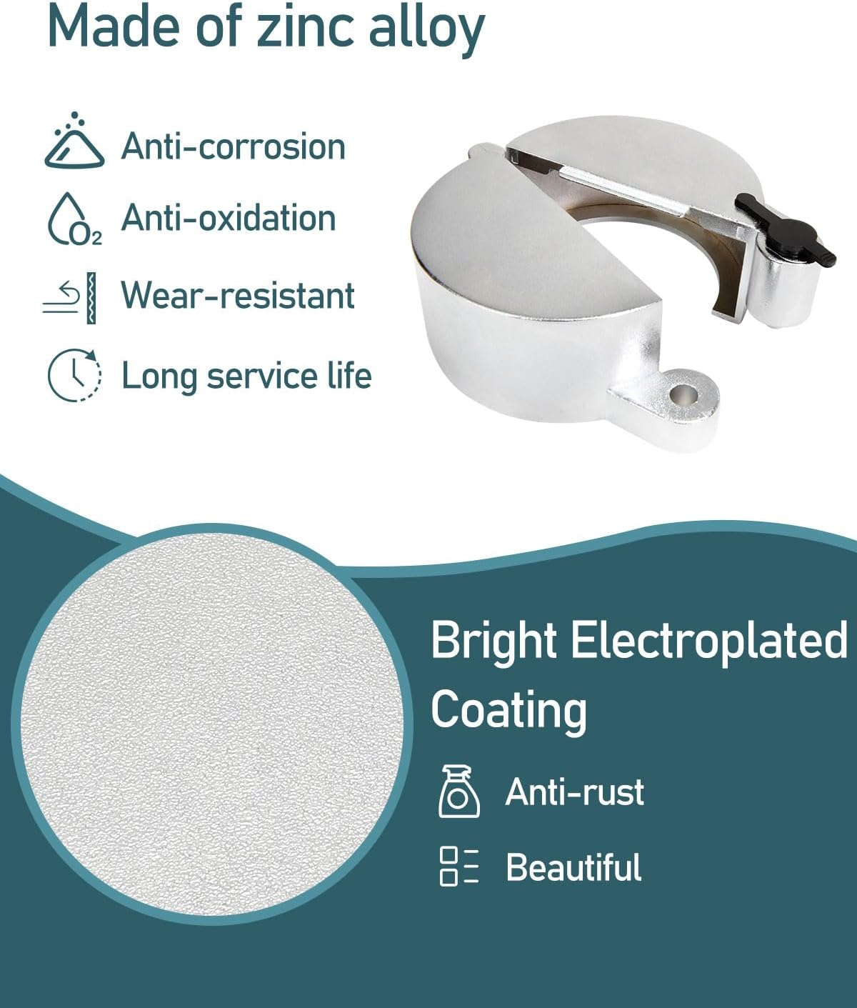 2 PCS Upgrade Semi Truck Locking Fuel Cap Cover, Compatible with Freightliner, Sterling and Western Star Class 8 Trucks