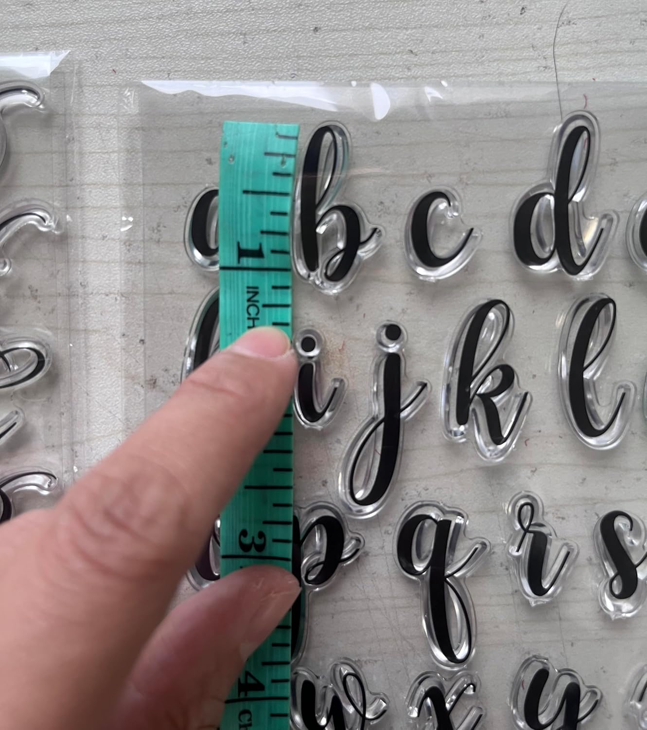 MALISTLN Letter and Number Clear Stamps Upper and Lower Case Letters Silicone Stamps with Stamp Block for Paper Crafting DIY Scrapbooking image number 1