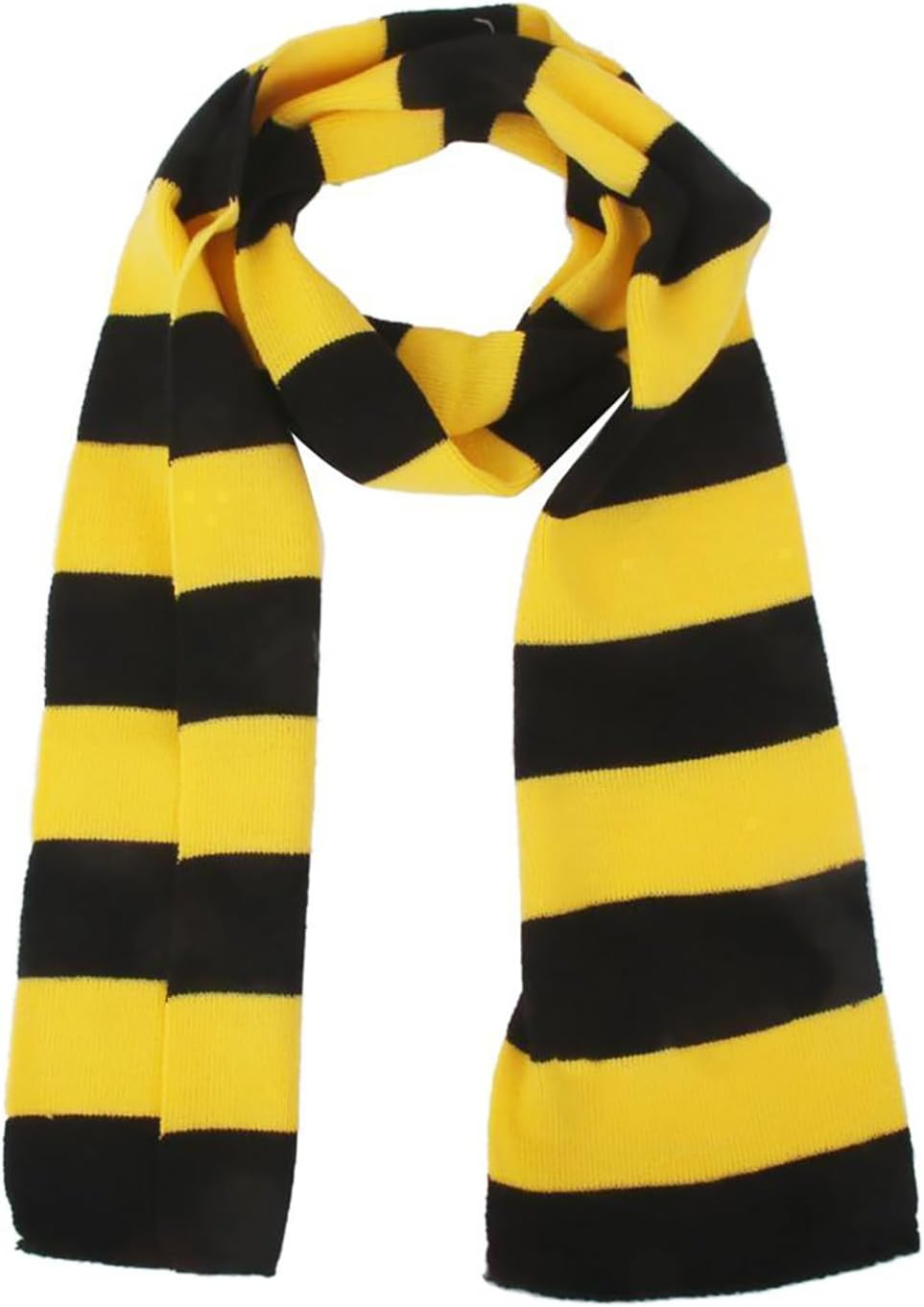 VIVIAN & VINCENT Fall Winter Ultra Soft Knit Striped Scarf for Women Men Boys Girls - Blue And Burgundy image number 2