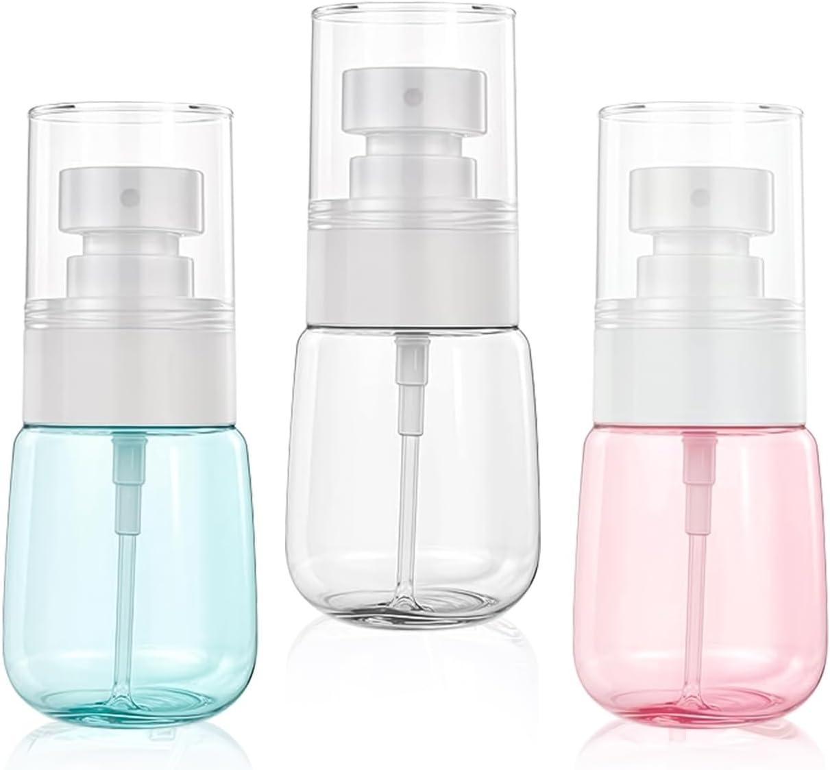 SUBORAWOS Spray Bottle Mini Delicate Small Bottle Can Empty Transparent Sprayer Refillable Liquid Dispenser Travel Container Suitable for Skin Care Hair Gel Lotion (3P-30Ml) image number 6