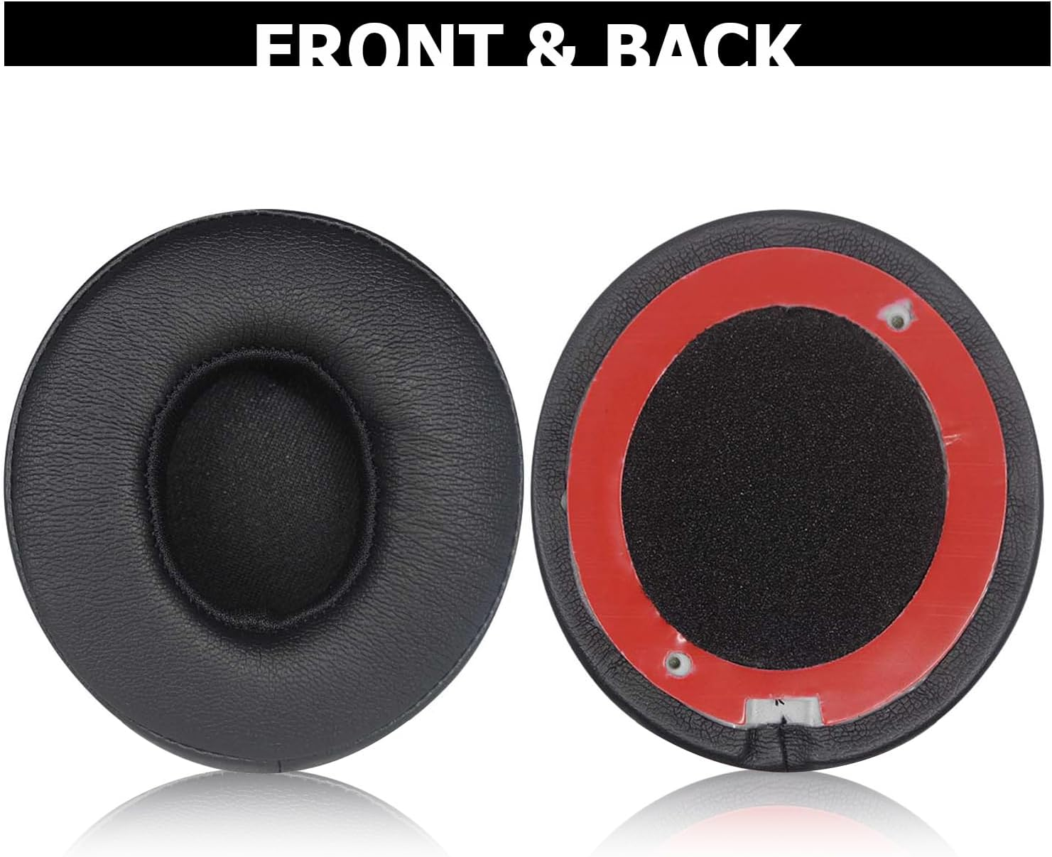 Solo 3 Earpad Replacement for Beats Solo 2 & Solo 3 Wireless On-Ear Headphones,Earpads Repair Parts Ultra Durable Soft Protein Leather Solo 2 Earpad Cushion Replacement(Black) - Silk Gold image number 5