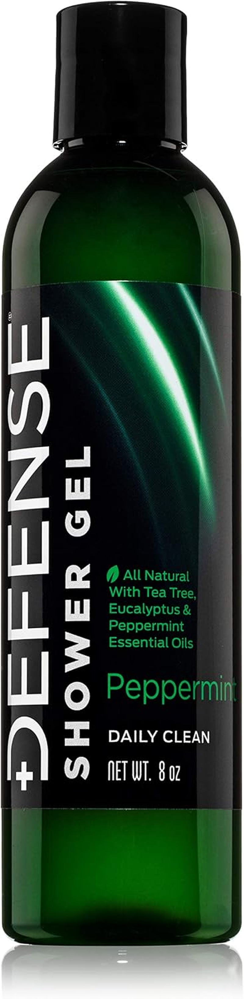 Defense Soap Peppermint Body Wash Shower Gel 8 Oz - Natural Tea Tree Eucalyptus Peppermint Oil image number 3