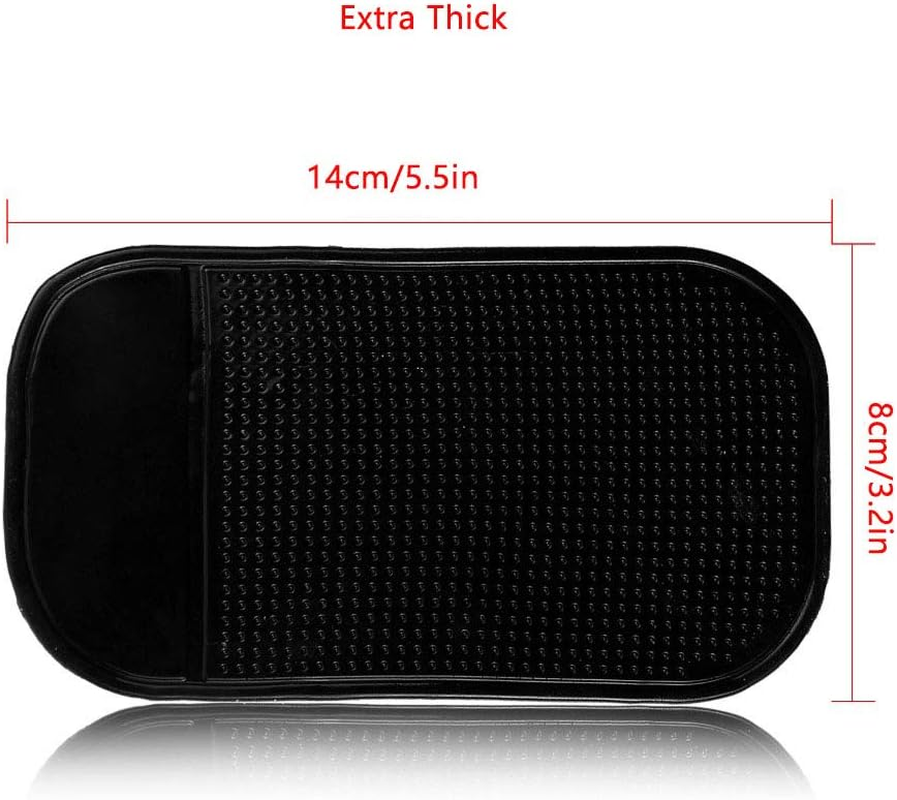 Bysameyee Car Dashboard Non Slip Mat, 5-Pack Anti-Slide Sticky Extra-Thick Dash Pad for Radar Detector, Cell Phone, Keys, Glass, Mirrors, Metal, GPS, Coins image number 6