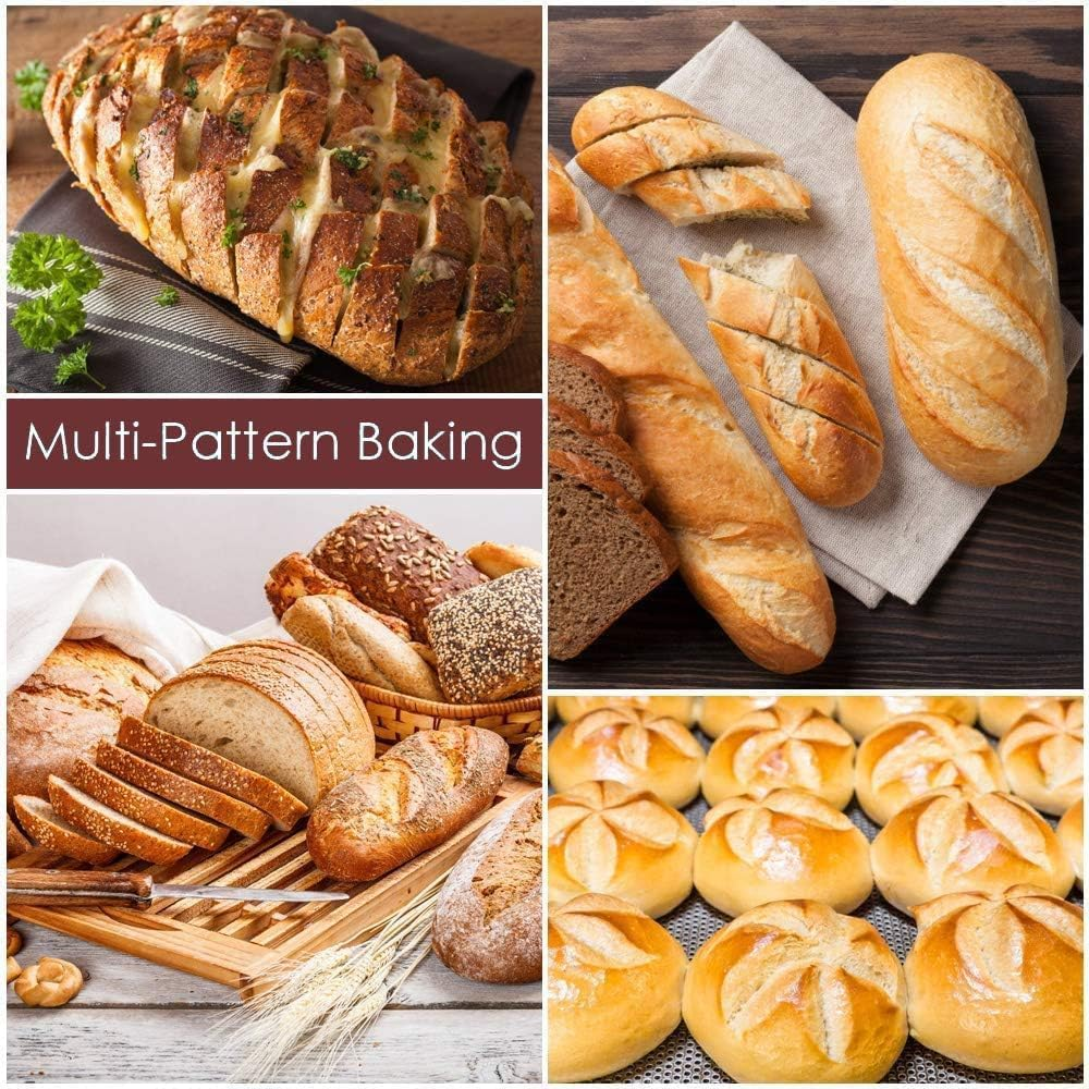 Bread Lame Dough Scoring Slashing Tools Baking Sourdough Bread Knife Razor Cutter Bread Lame Slashing Tool, 2Pcs Wooden Handle Bread Slashing Tool Dough Scoring Tools with 20 Pieces Replaceable Blades