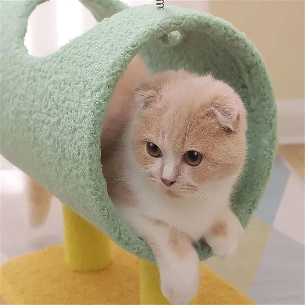 Cute Cats Scratcher Climbing Tree Cats Climbing Frame Scratching Post Pet Activity Furniture Play House for Kitty Kitten