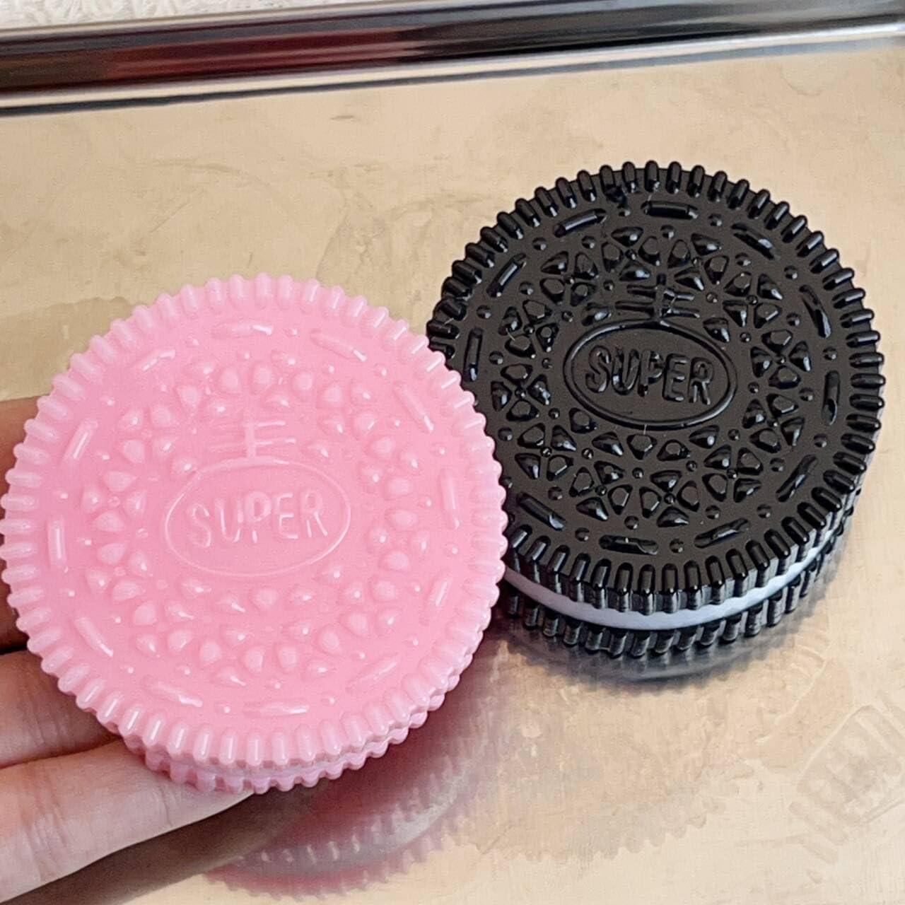 2-Pack Stress Relief Toy, Silicone Taba Squishy Toy, Ultra-Soft Squeeze Toys, Decompression Toy, Decompression Venting Toy, Perfect for Stress and Anxiety Relaxing Toy (Black+Pink) image number 1