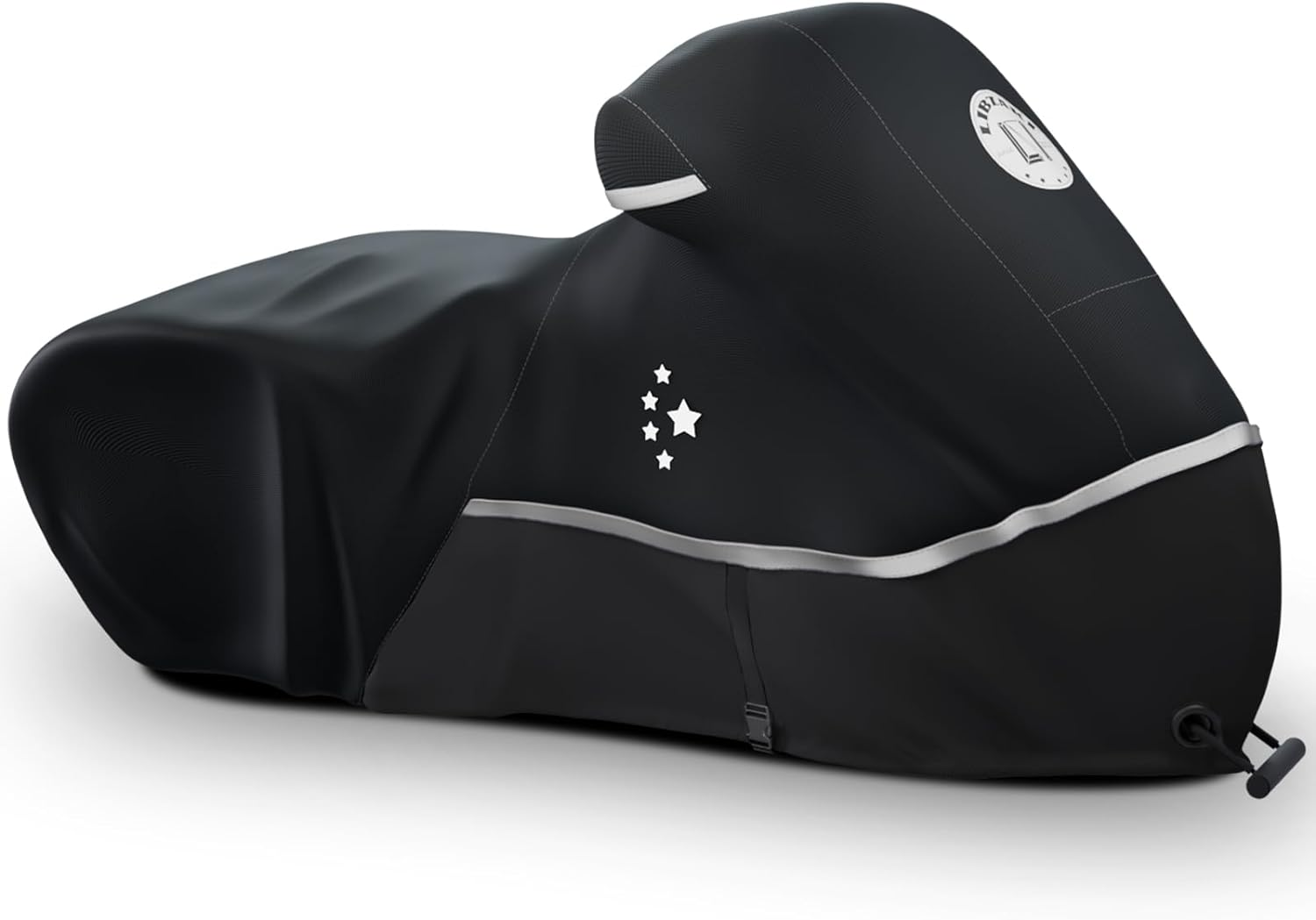 LIBZAKI Motorcycle Cover 96" XXL Vehicle Cover/Gray